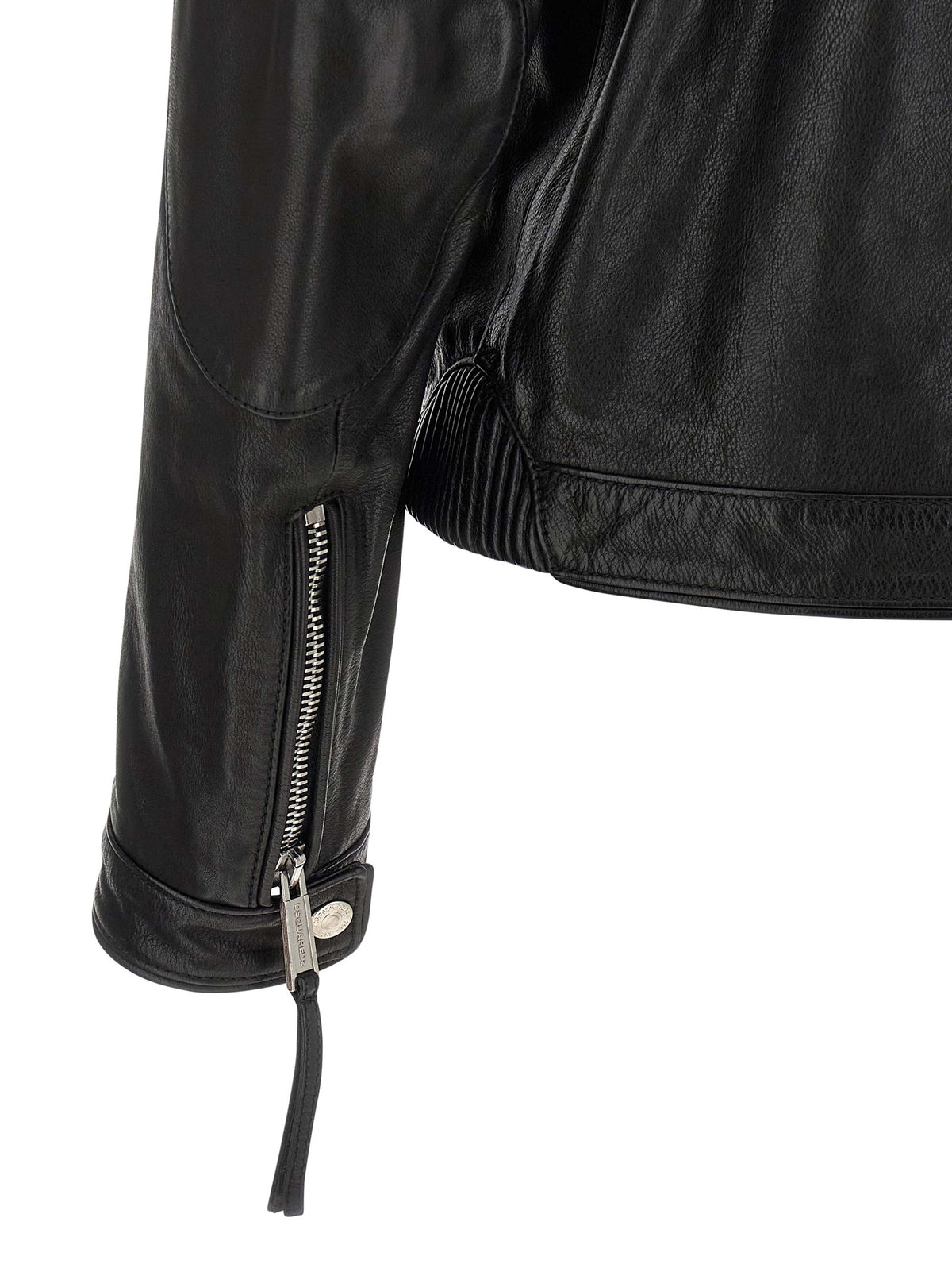 Dsquared2 Dsquared2 Dsquared2 X Ducati Capsule革のジャケット - Image 5