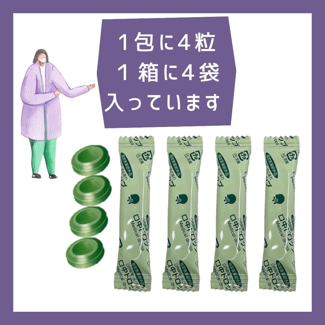 【Specified Medical Device】Throat Pain Relief Lozenges CPC Formula, Antibacterial Disinfection Nodrone Green Apple Flavor 16 pieces x 2-pack Nisshin Pharmaceutical Co., Ltd