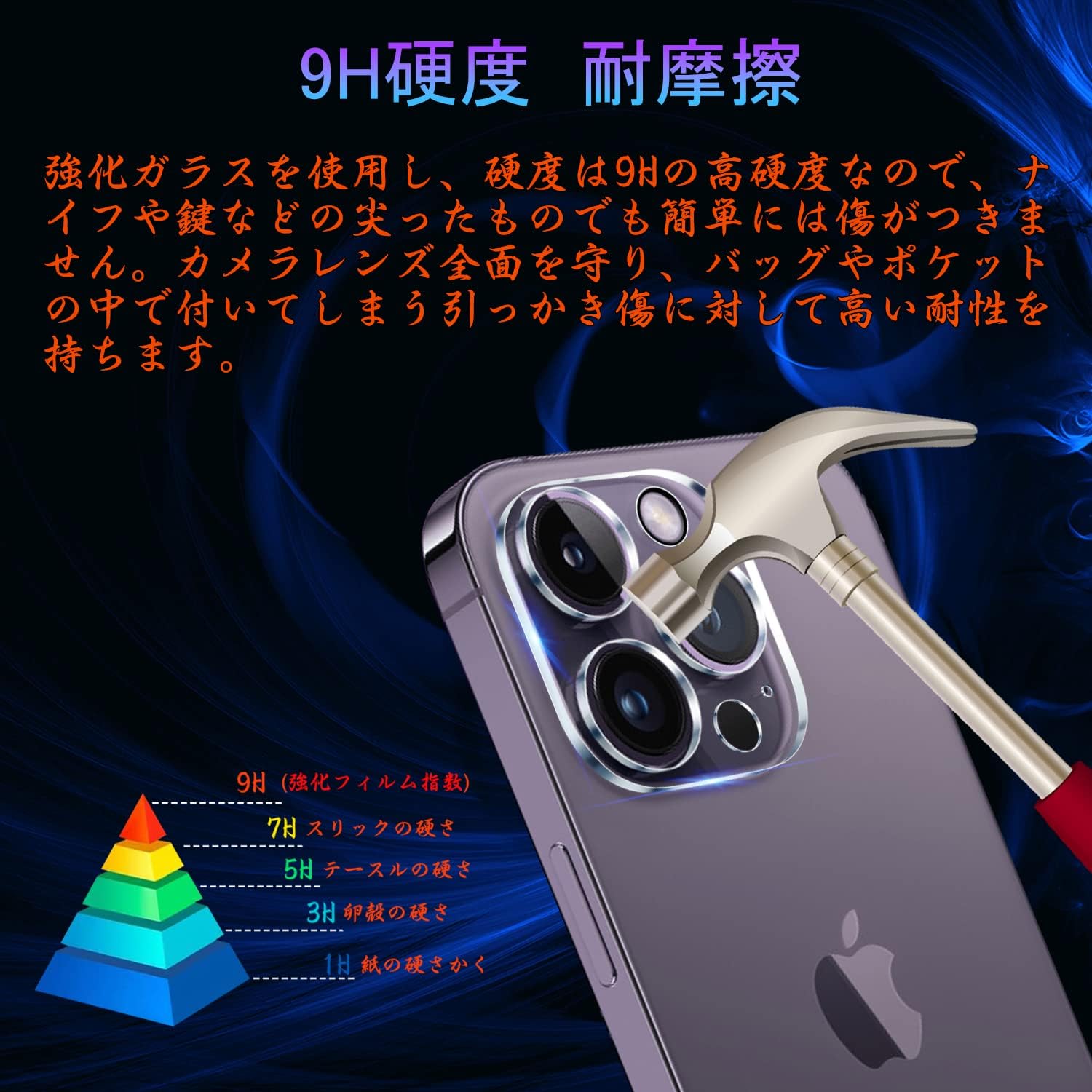 iPhone 14pro / iPhone 14proMax Camera Film Lens Film [Nippon Asahi Glass Anti-Fingerprint Anti-Bubble Shatterproof Scratch Resistant Dustproof] iPhone 14pro / iPhone 14proMax Camera Protection Lens