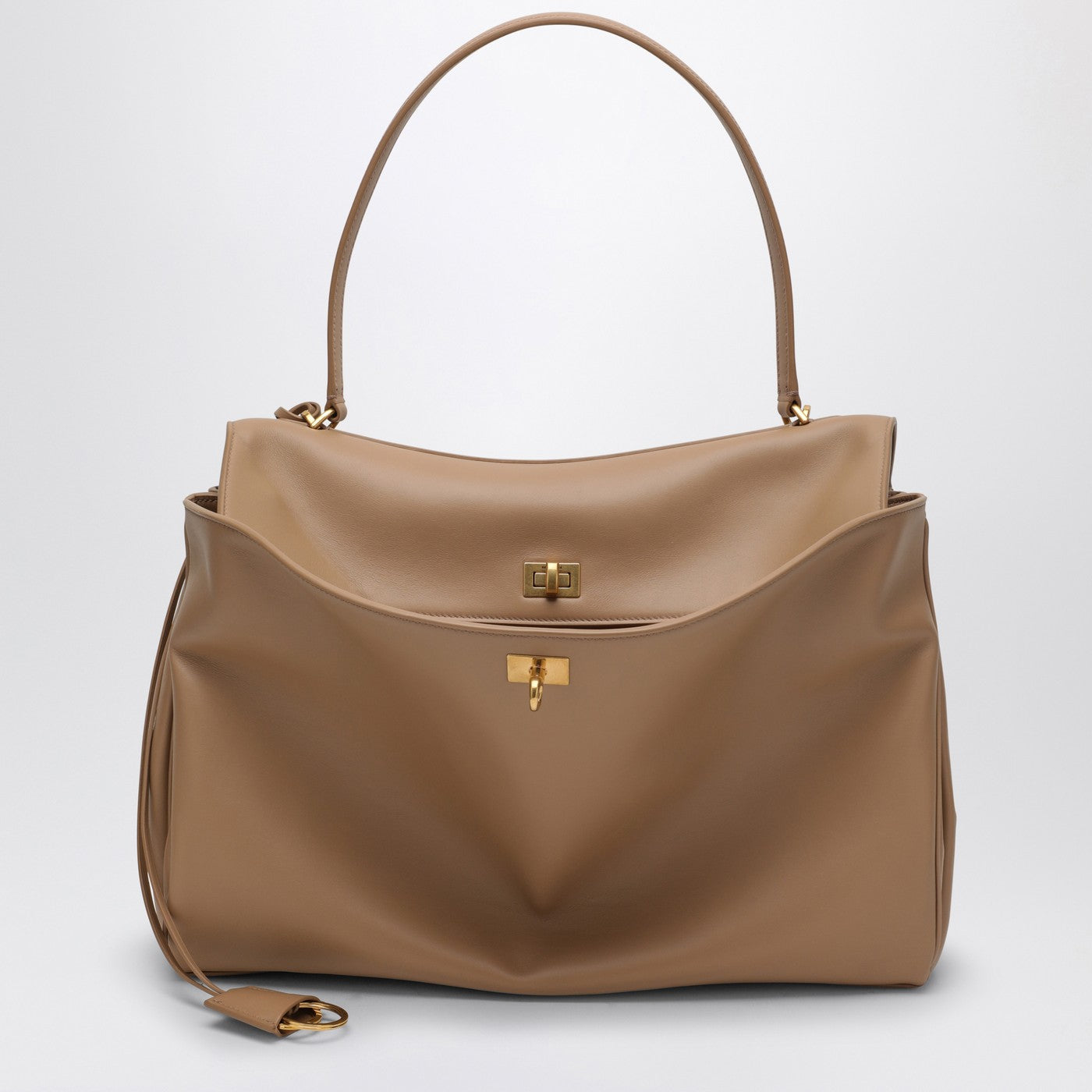 Balenciaga Smooth Coffe Milk Calfskin Large Rodeoバッグ - Image 5