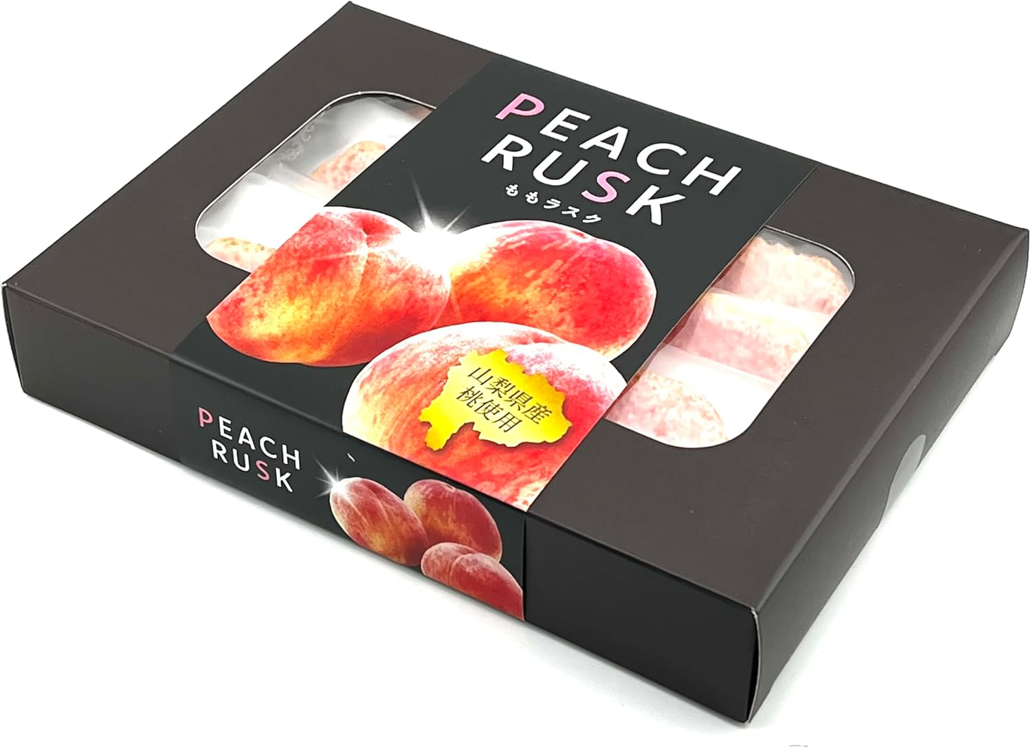 (Yamanashi Prefecture, Seasonal Limited Product) Rask, Momorask, Gift Boxed, 12 Pieces, 1 Box (12 Pieces), Crispy Bucket, Refreshing Sweetness, Made from Yamanashi Prefecture, PEACH RUSK, Souvenir