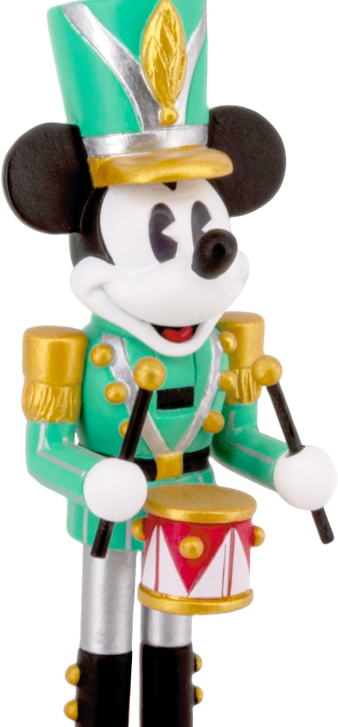 Hallmark Disney - Adorno navideño de cascanueces de Mickey Mouse, regalos para fanáticos de Disney
