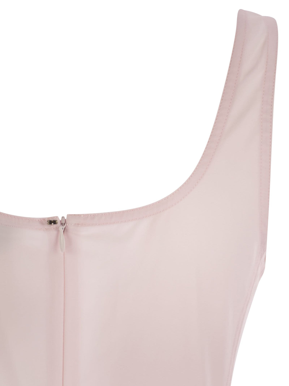 Sportmax SportMax Galanteフィットとフレアコットンドレス - Image 5