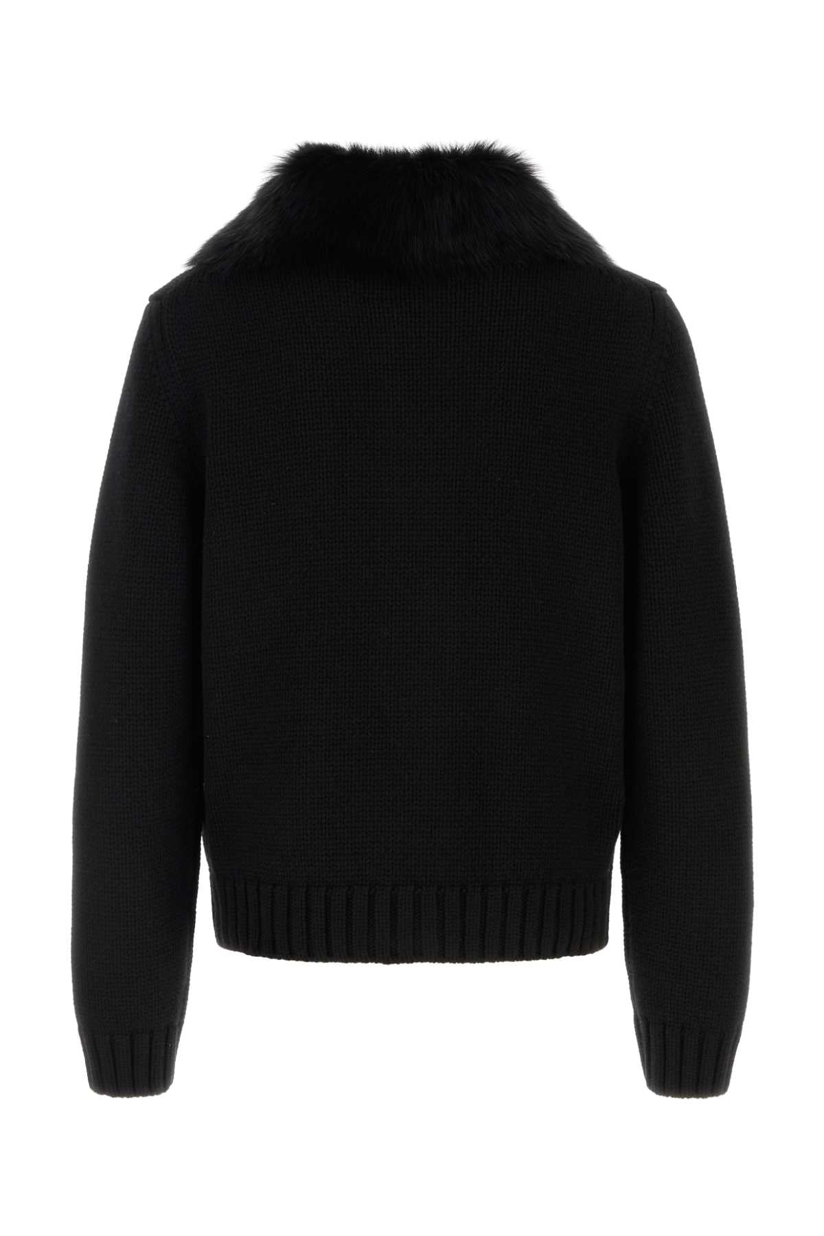 Dolce ドルチェ＆ガッバーナ ブラック ウール カーディガン - Image 5