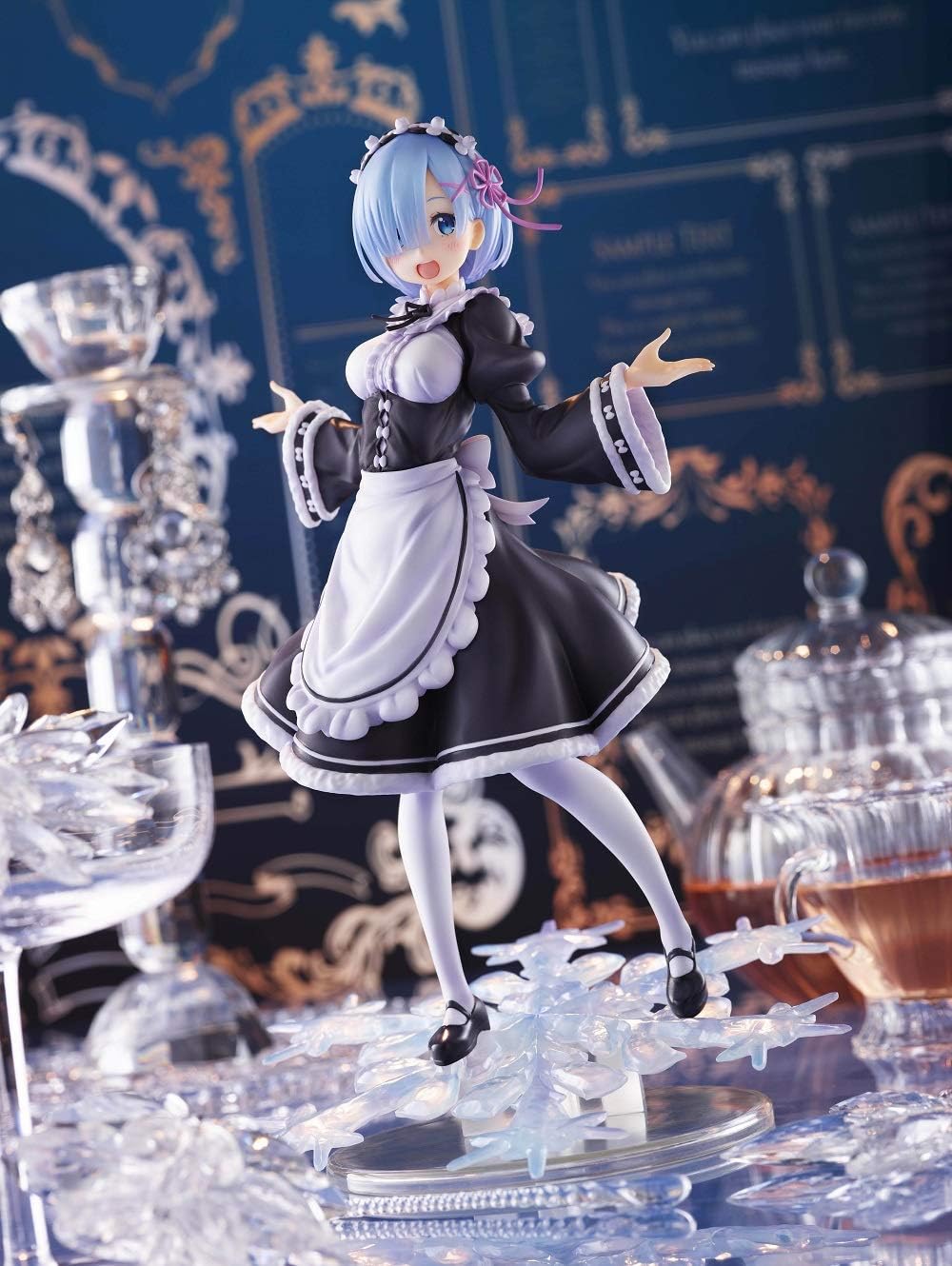 Taito Re：Zero Winter Maid Rem カラフルなアニメPVC人形 アーティストマスターピース 高さ20.32センチ