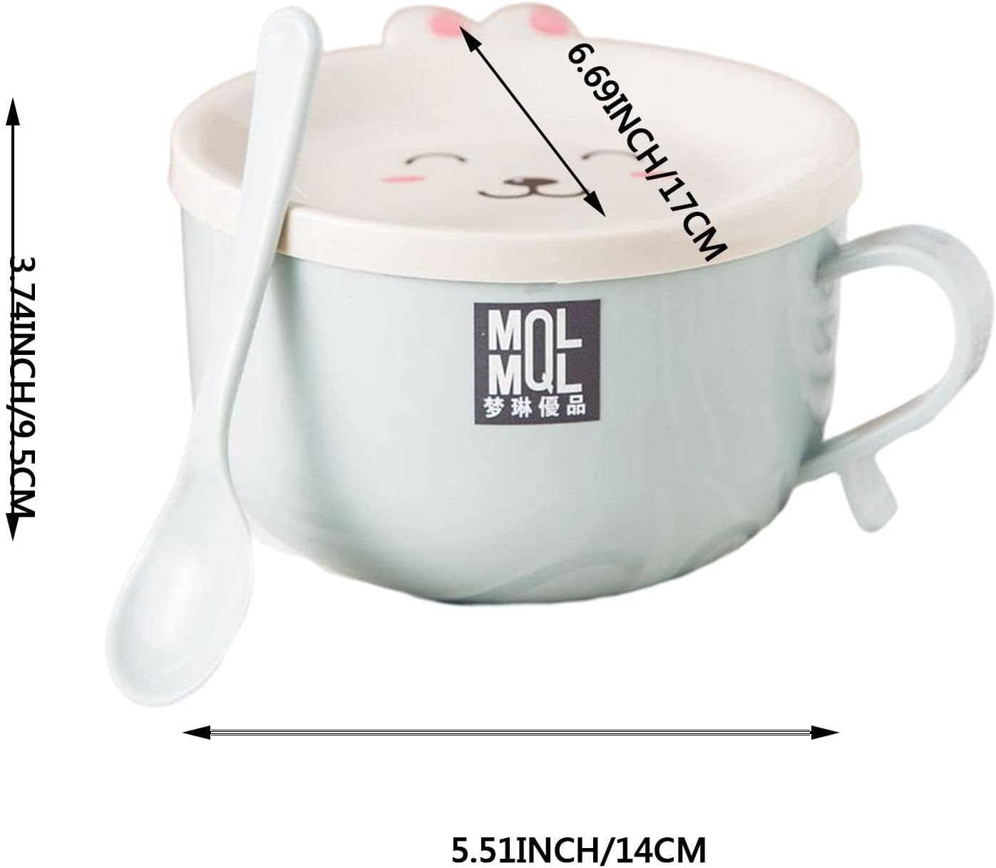 Ramen bowl with lid, cute cat instant ramen bowl, ramen bowl with chopsticks and spoon, ramen rice cooker soup bowl, salad bowl, cereal bowl, pasta bowl, dessert bowl with handle, udon, soba,