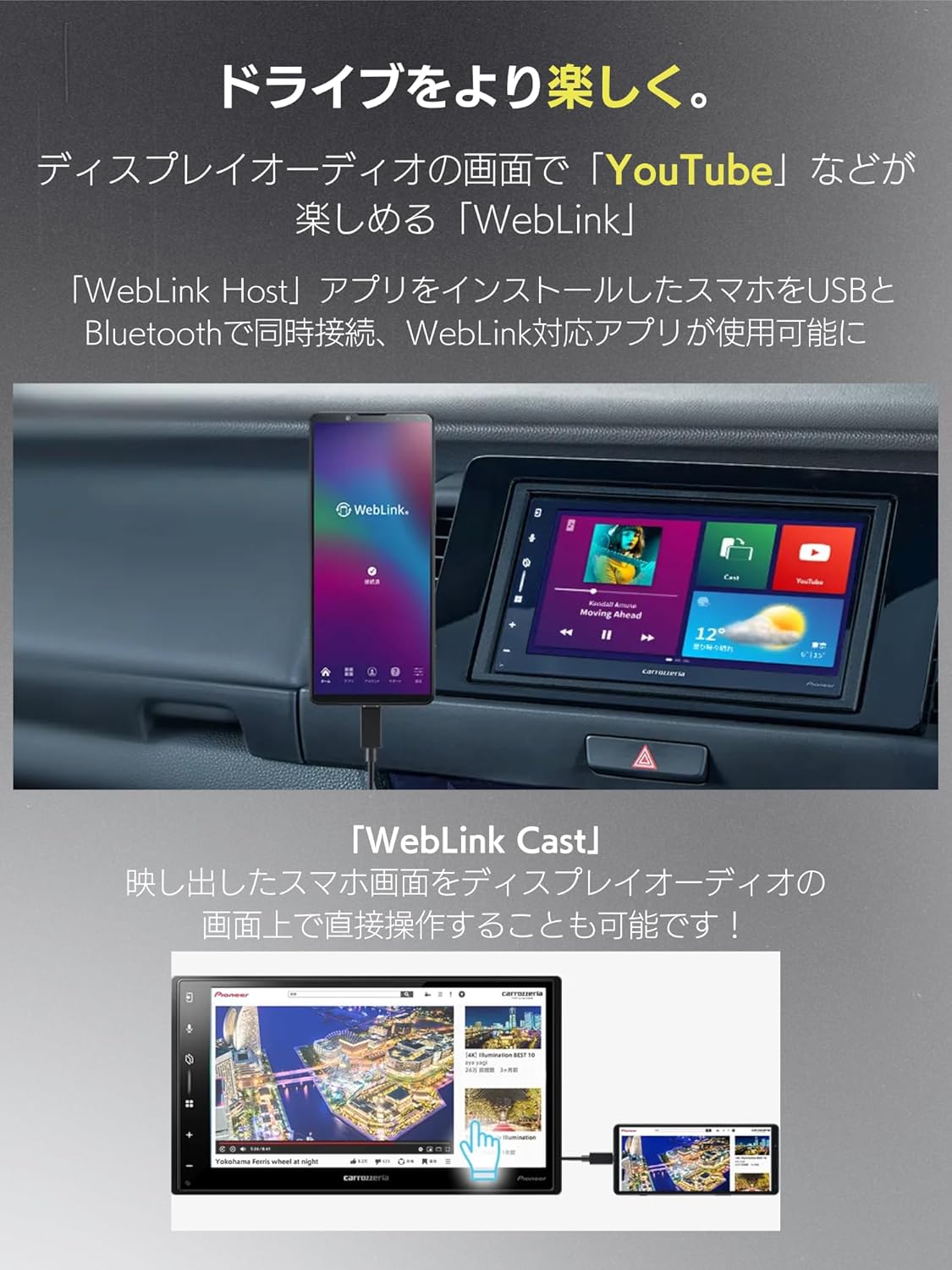 Pioneer Display Audio DMH-SZ500 6.8" 2D Wireless Apple CarPlay Android Auto Bluetooth Carrozzeria