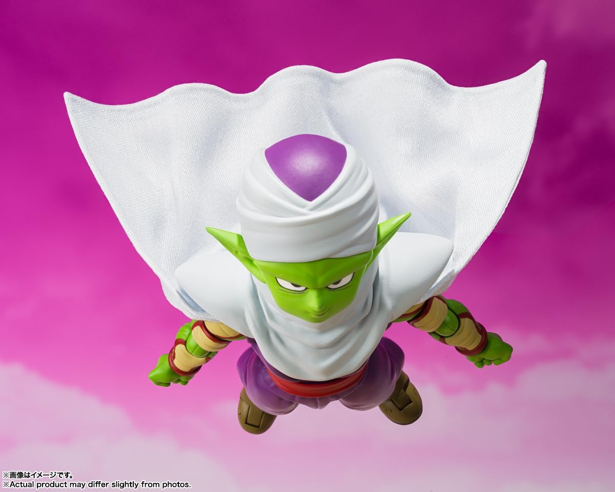 BANDAI SPIRITS S.H. Figuarts Dragon Ball DAIMA Piccolo (Mini) - DAIMA- Approx. 3.3 inches (85 mm), PVC & ABC, Pre-painted Action Figure