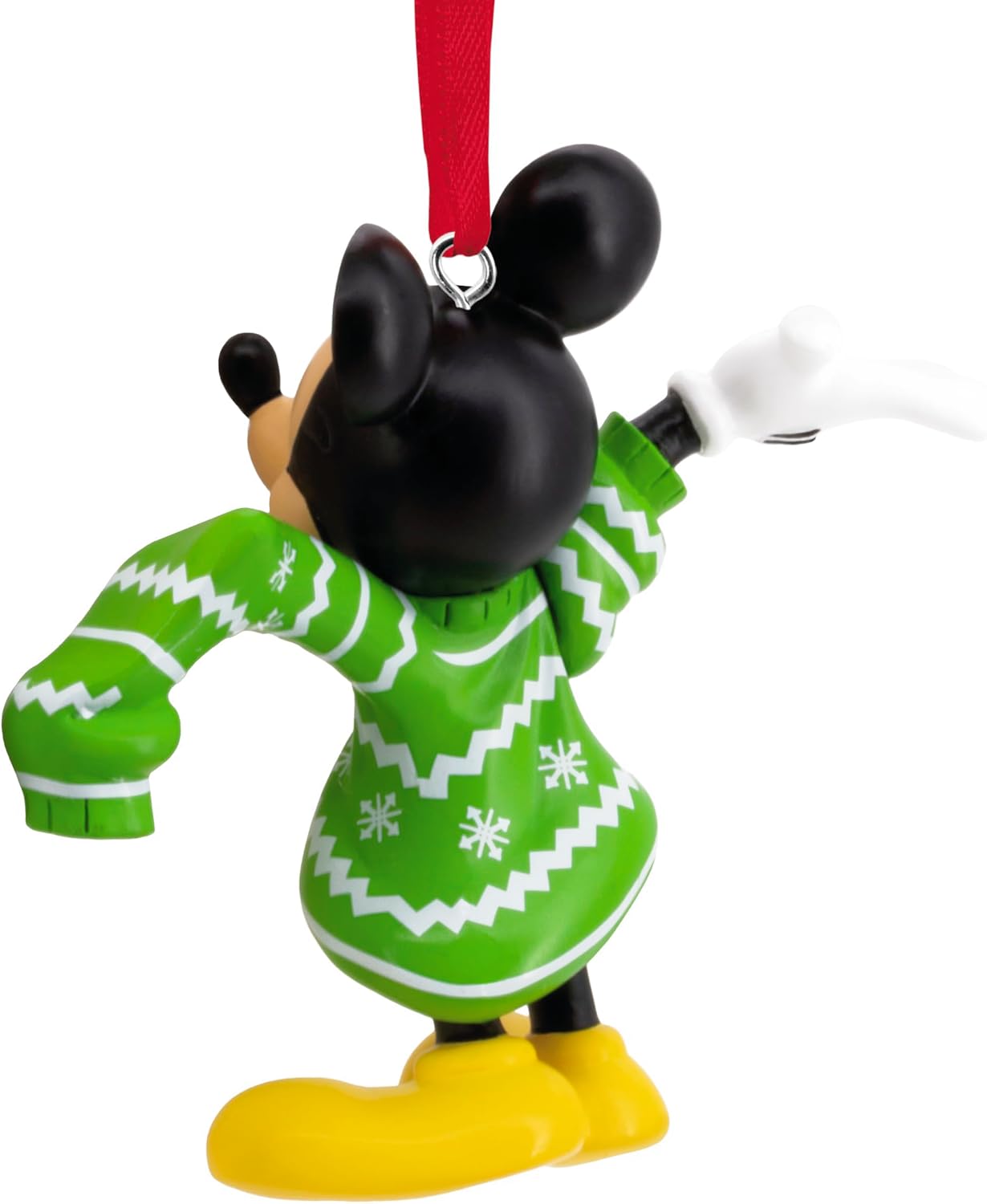 Hallmark Disney Mickey Mouse en suéter navideño Adorno colgante de Navidad, Regalos para fans de Disney