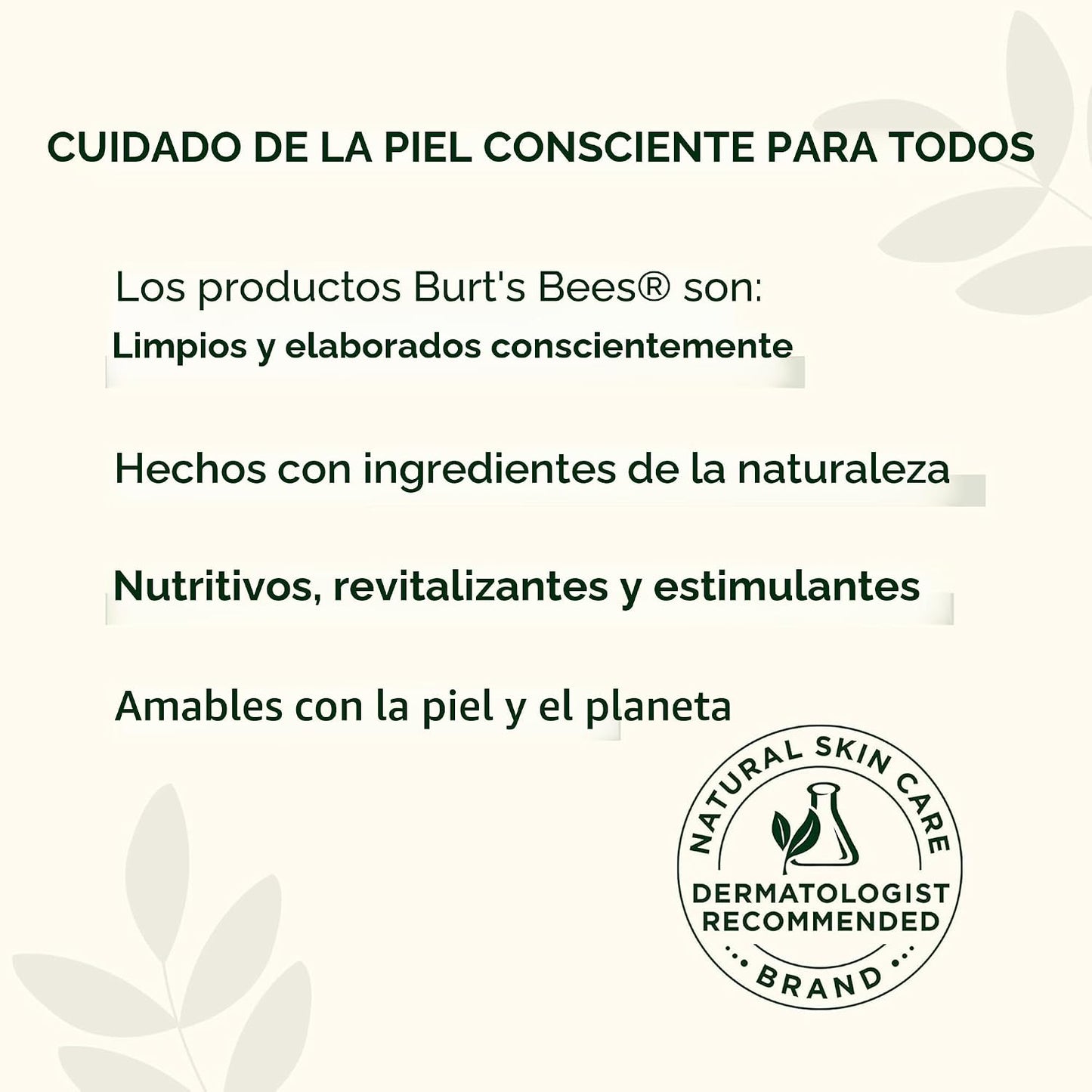 Burt's Bees Bálsamo labial de cera de abejas, hidratante labial con cera de abejas de origen responsable, sin tinte, tratamiento labial acondicionador natural, 1 tubo, 0.15 onzas.