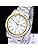 Seiko SNKE54 Men's Watch, 5 Automatic White Dial Two-Tone Stainless Steel, Bracelet Type
