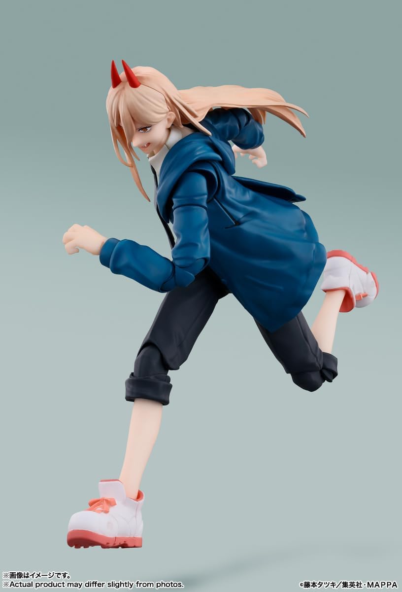 BANDAI SPIRITS S.H. Figuarts Chainsaw Man Power, Approx. 5.7 inches (145 mm), PVC & ABS, Pre-painted Action Figure