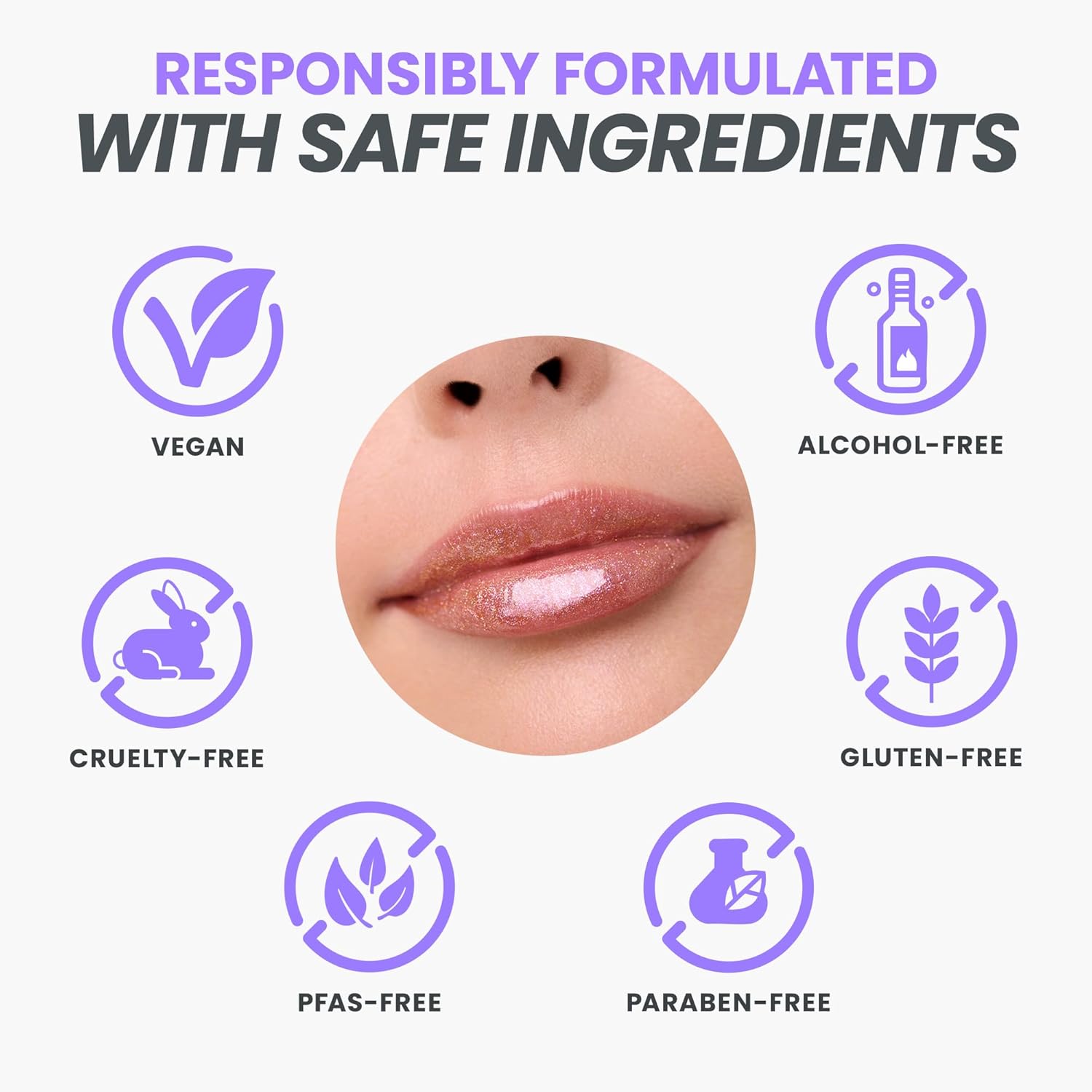 Wonderskin Brillo de Labios Blading Top Gloss, Brillo de Labios con Purpurina Dorada, Maquillaje de Labios Hidratante y de Acabado de Alto Brillo (Purpurina Dorada)
