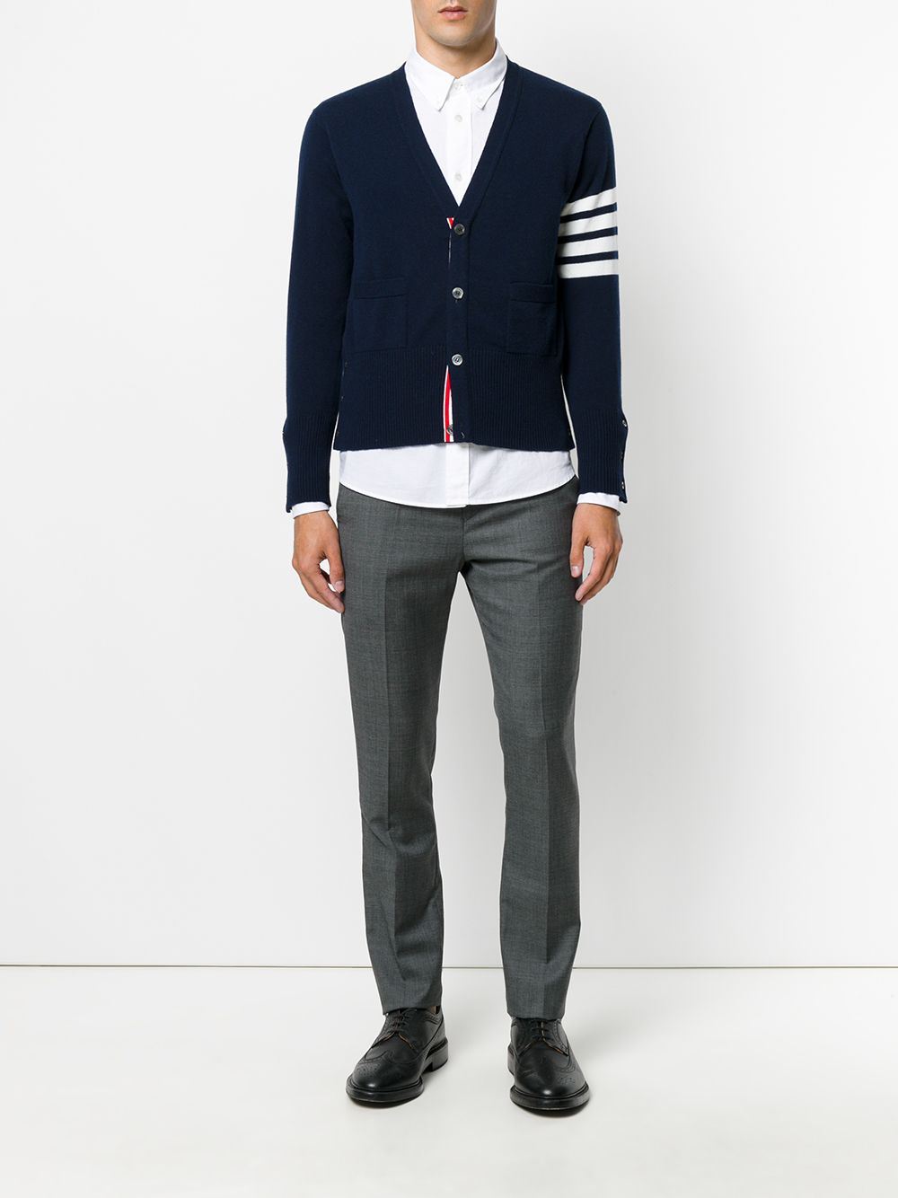 Thom Thom Browne 4 Bar Cashmere Cardigan - Image 5