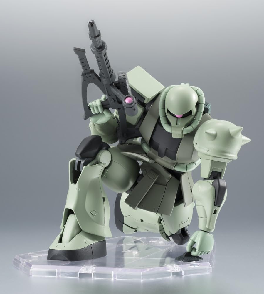 TAMASHII NATIONS Robot Spirits Mobile Suit Gundam MS-06 Mass Production Zaku Ver. A.N.I.M.E. (Resale Version), Approx. 4.9 inches (125 mm), PVC & ABS Pre-painted Action Figure