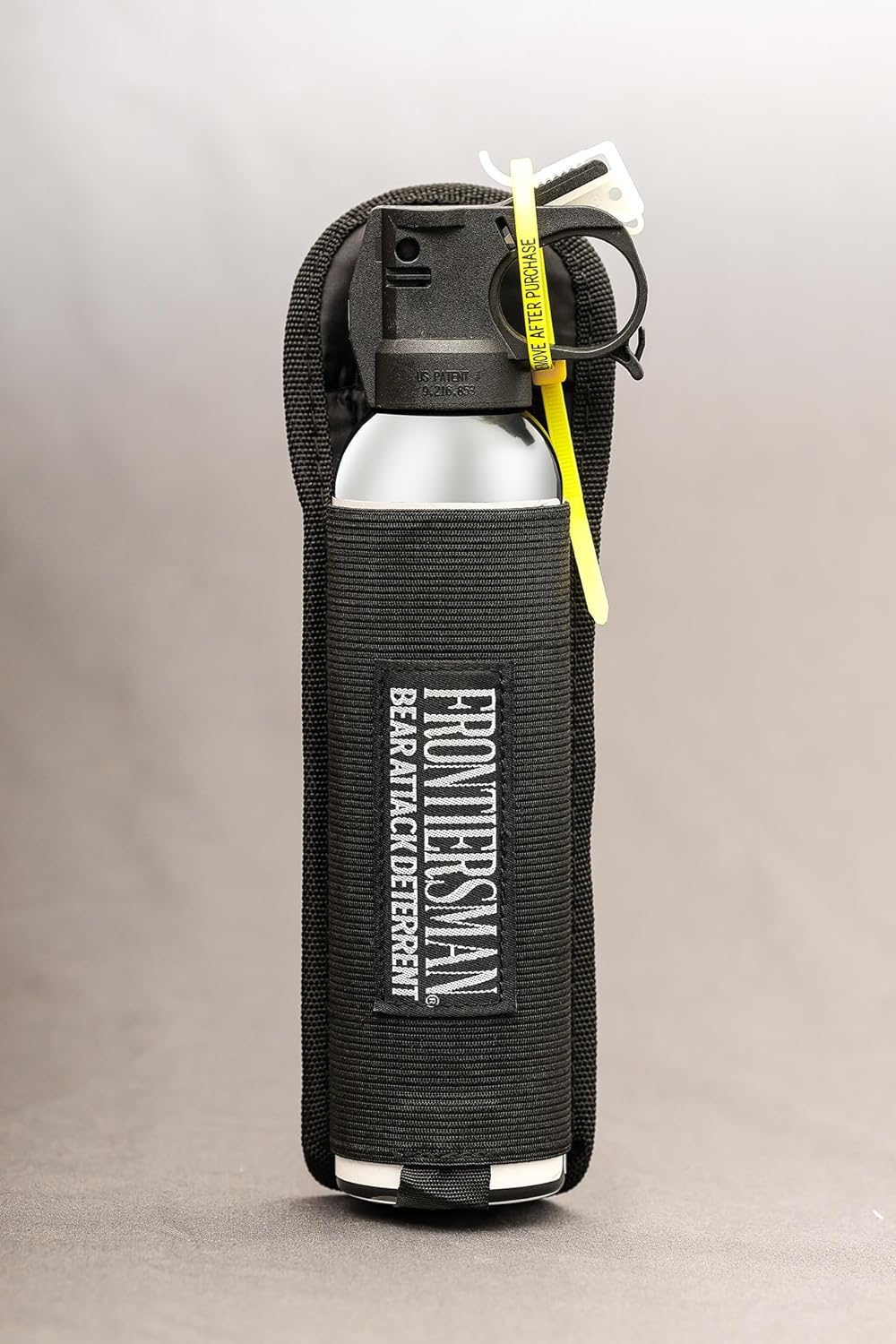 EPA Registered Frontier Man Bear Spray Holster Set for Brown Bears, Black Bears (Also for Boars, Deer, etc.) Spray Distance 40 ft (12.2 m) Large Capacity 258 g (272 ml) [World No. 1 Brand] [EPA