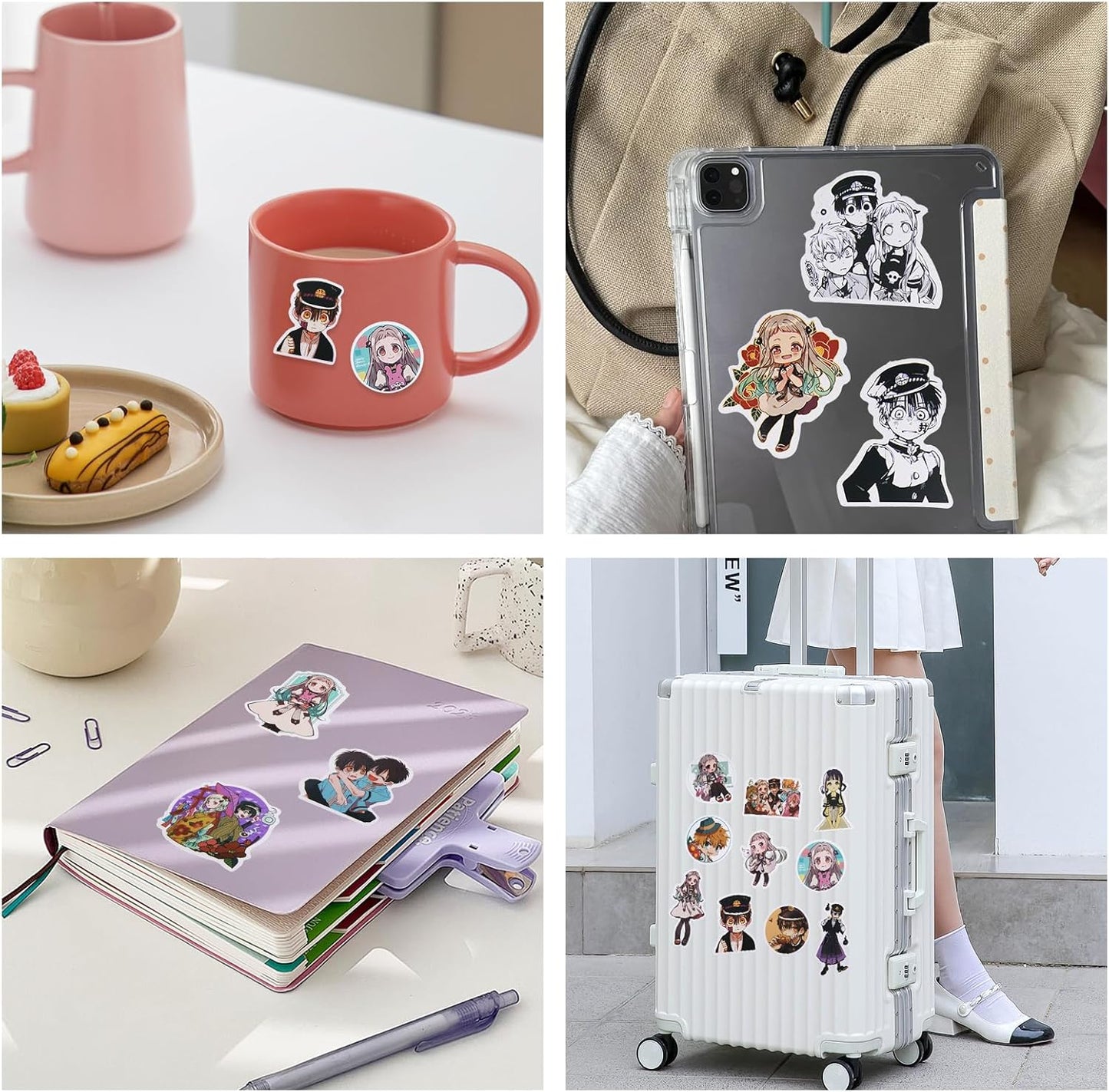 Yahiro Ningyo Hanako-kun Goods, Gift, Waterproof Seal, Suitcase, Picture, DIY Decorations, Letters, Birthday Present, Cute Animation, Stationery, Notebook Tape, Suitable for Cars, Motorcycles, Bicycles, Water Bottles, Helmets, Etc