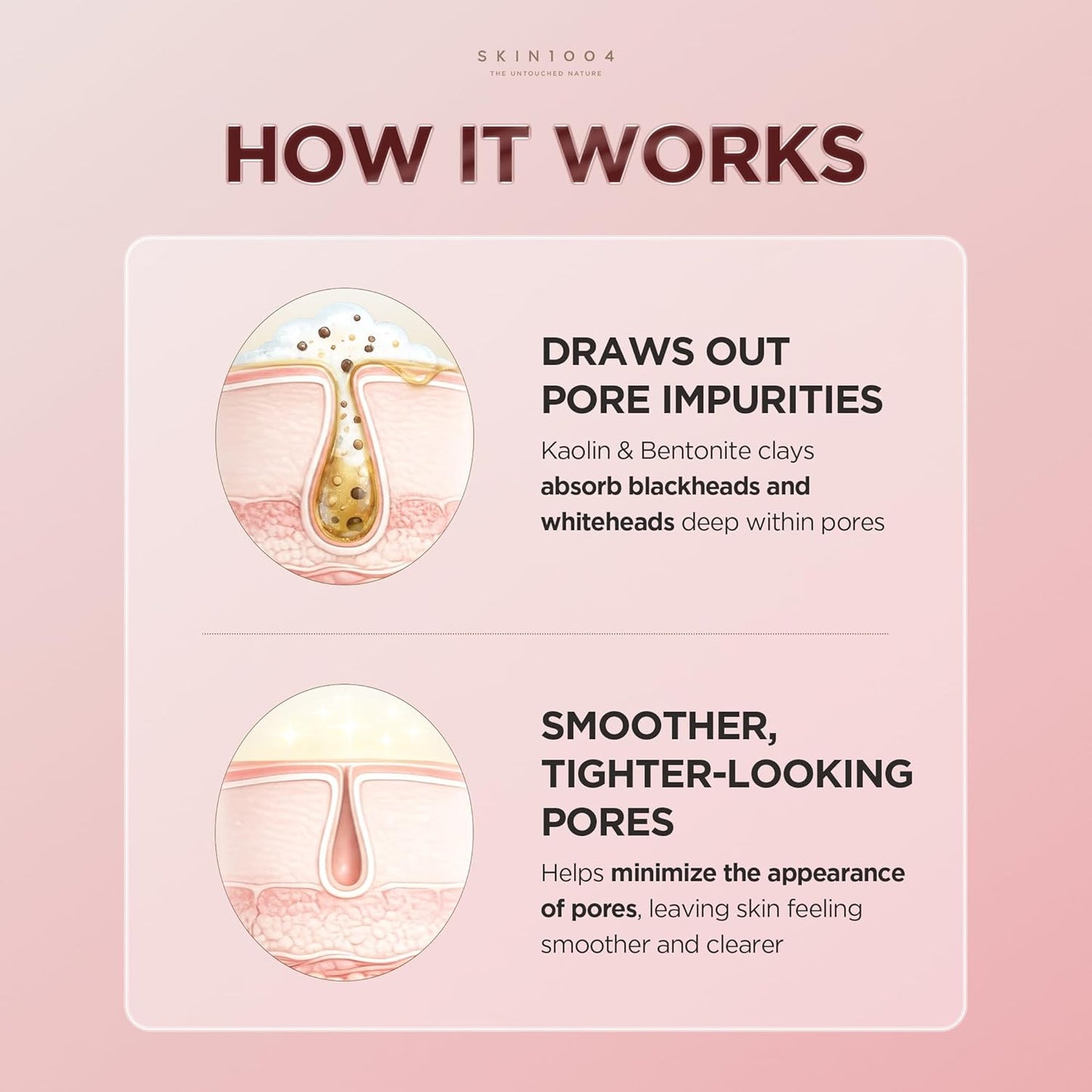 SKIN1004 Máscara de Barra de Arcilla Rápida Poremizing 27g, 0.95oz, Tratamiento Facial Coreano para Minimización de Poros, Máscara de Arcilla Rosa con Sal Rosa del Himalaya y Centella de Madagascar