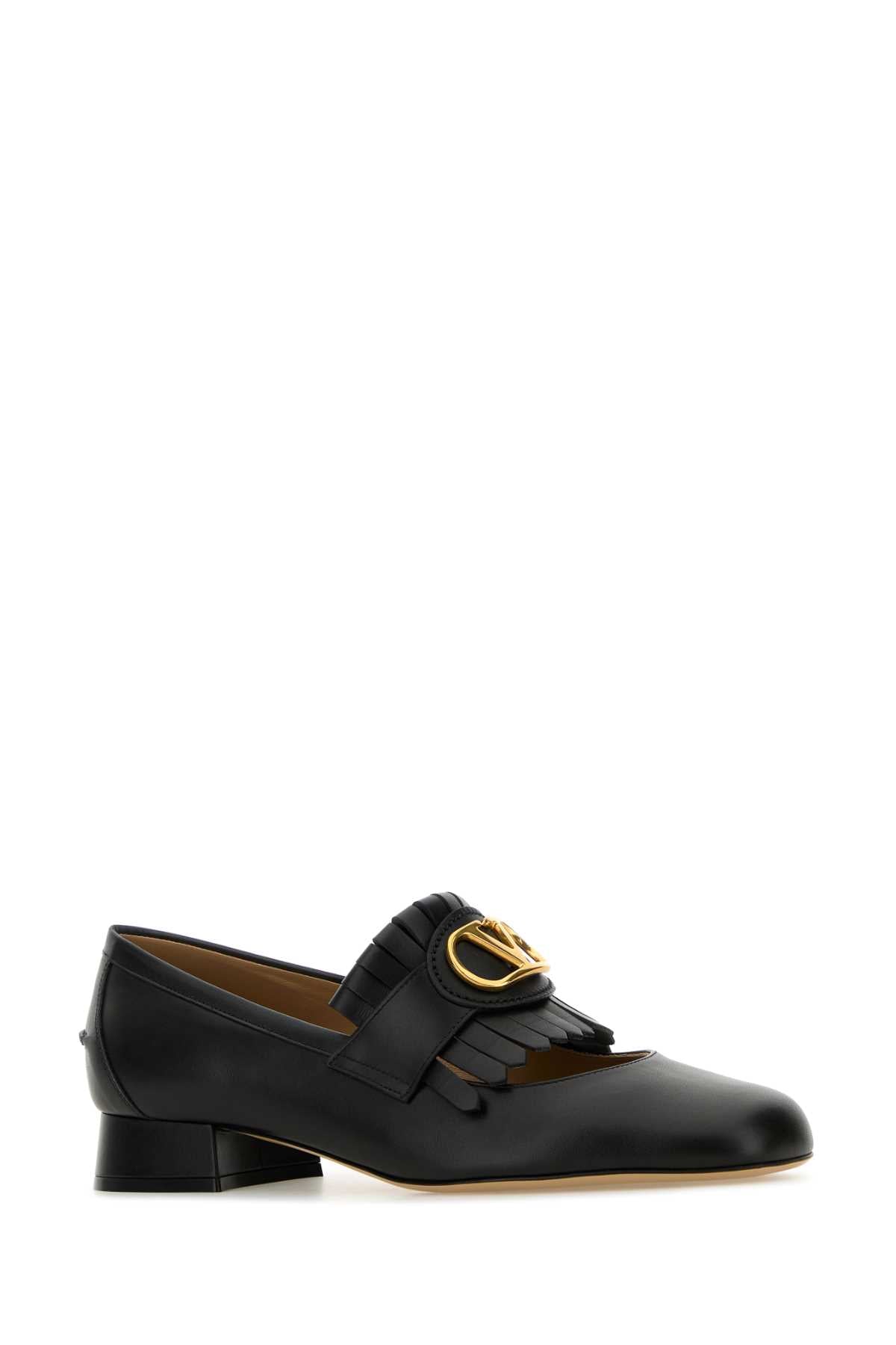Valentino バレンティーノガラヴァニブラックレザーローファー - Image 5