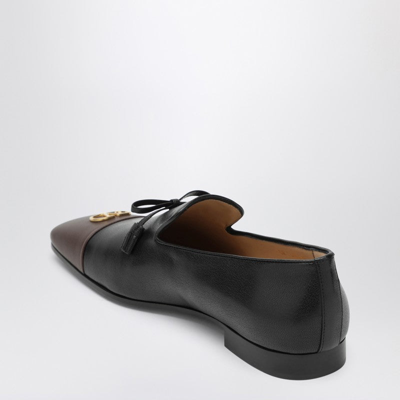 Valentino ヴァレンティノ バブーチョーズ V ロゴ ローファー レザー - Image 5