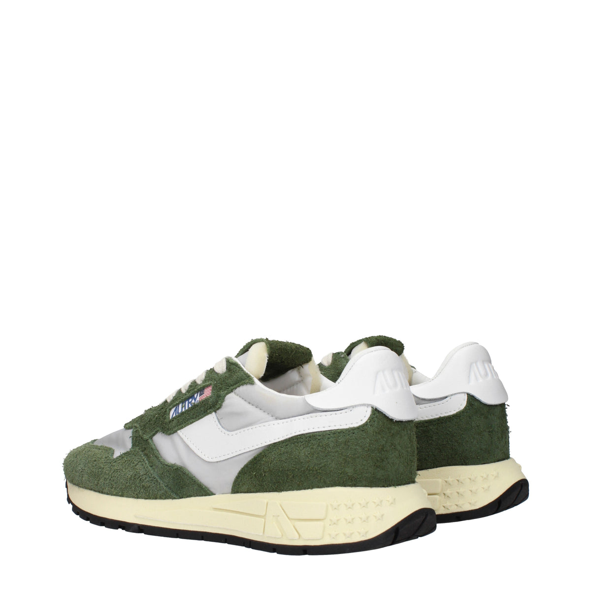 Autry オートリーメンズs スニーカー スエード グリーン/グレー - Image 5