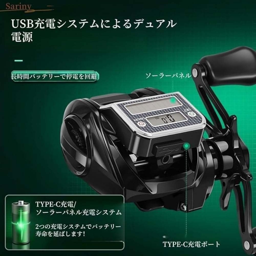 10 Speed Strong Magnetic Brakes Electric Baitcasting Reel with Super Drag Power Perfect for Saltwater and Freshwater Fishing with Max Drag for Wildlife and Long Raft Fishing Reels