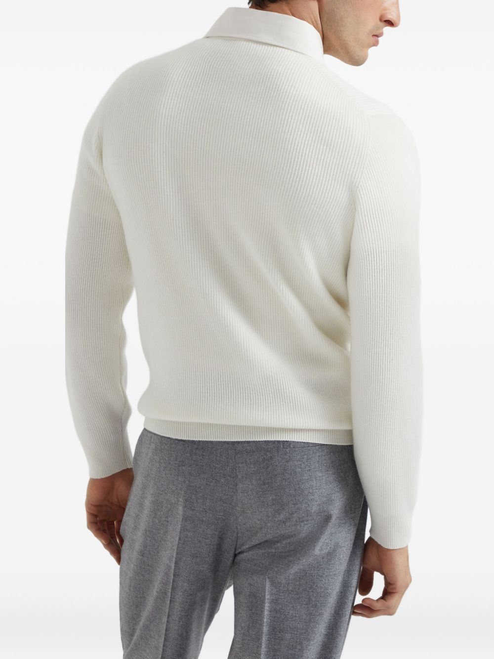 Brunello Brunello Cucinelli Cashmere Polo Shirt - Image 5