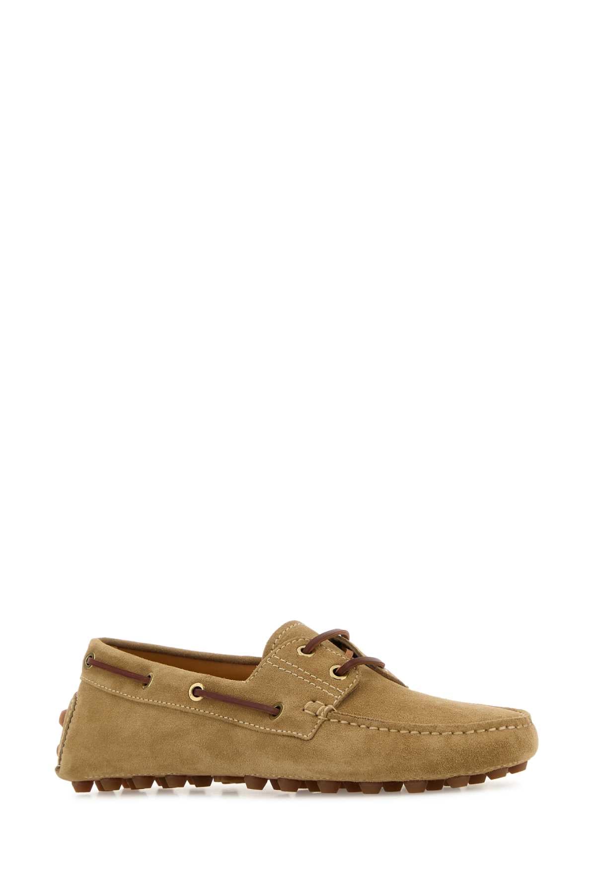 Tods トッド 'S ベージュのスエードバブルローファー - Image 5