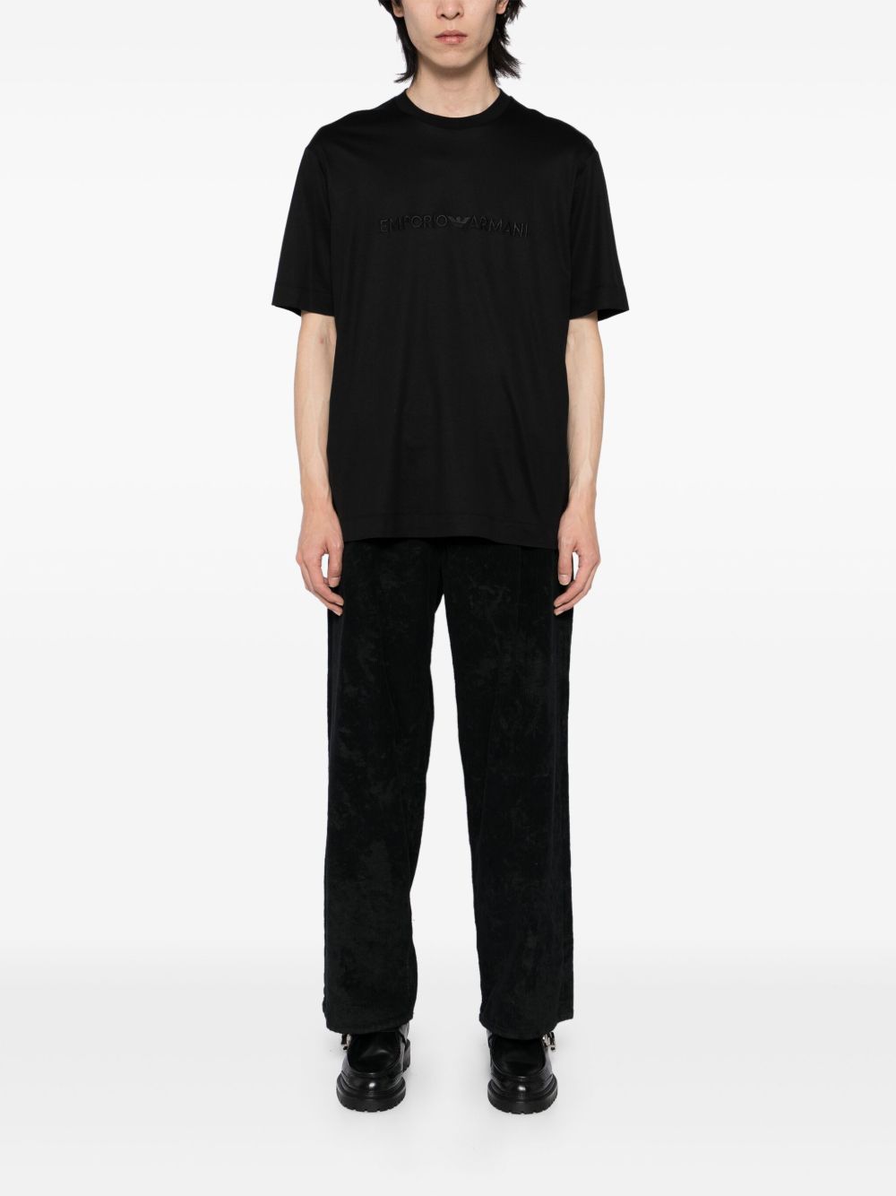 Emporio エンポリオアルマーニ刺繍ロゴTシャツ - Image 5