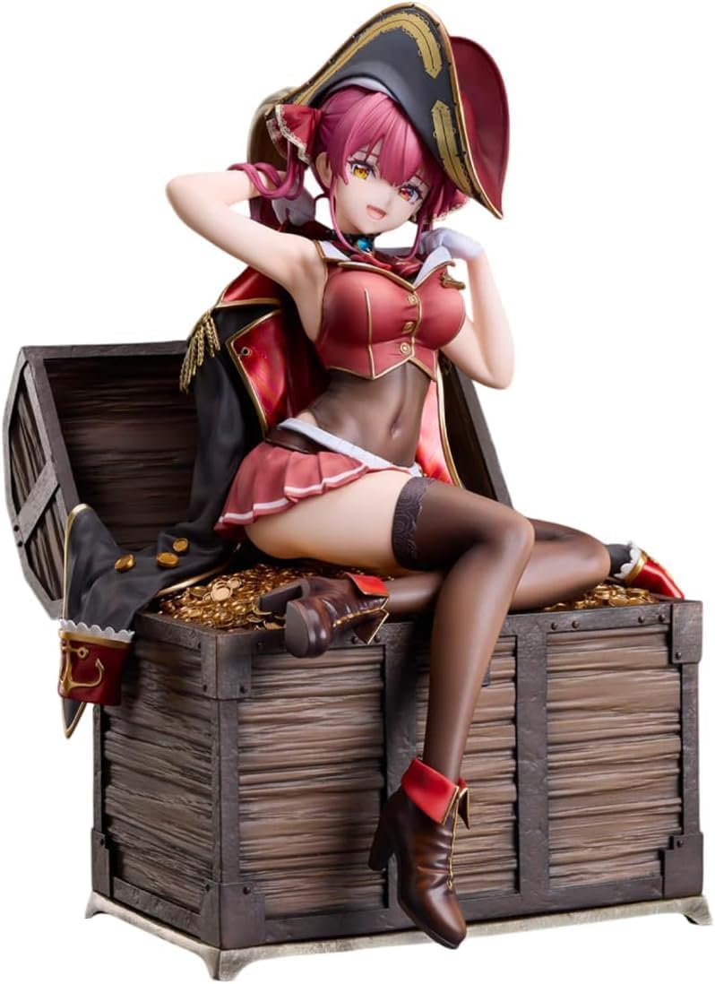 Design Coco Holo Live Treasure Bell Marine 1/7 Scale, Total Height: Approx. 7.9 inches (201 mm), ABS & PVC, Painted Finished Figure