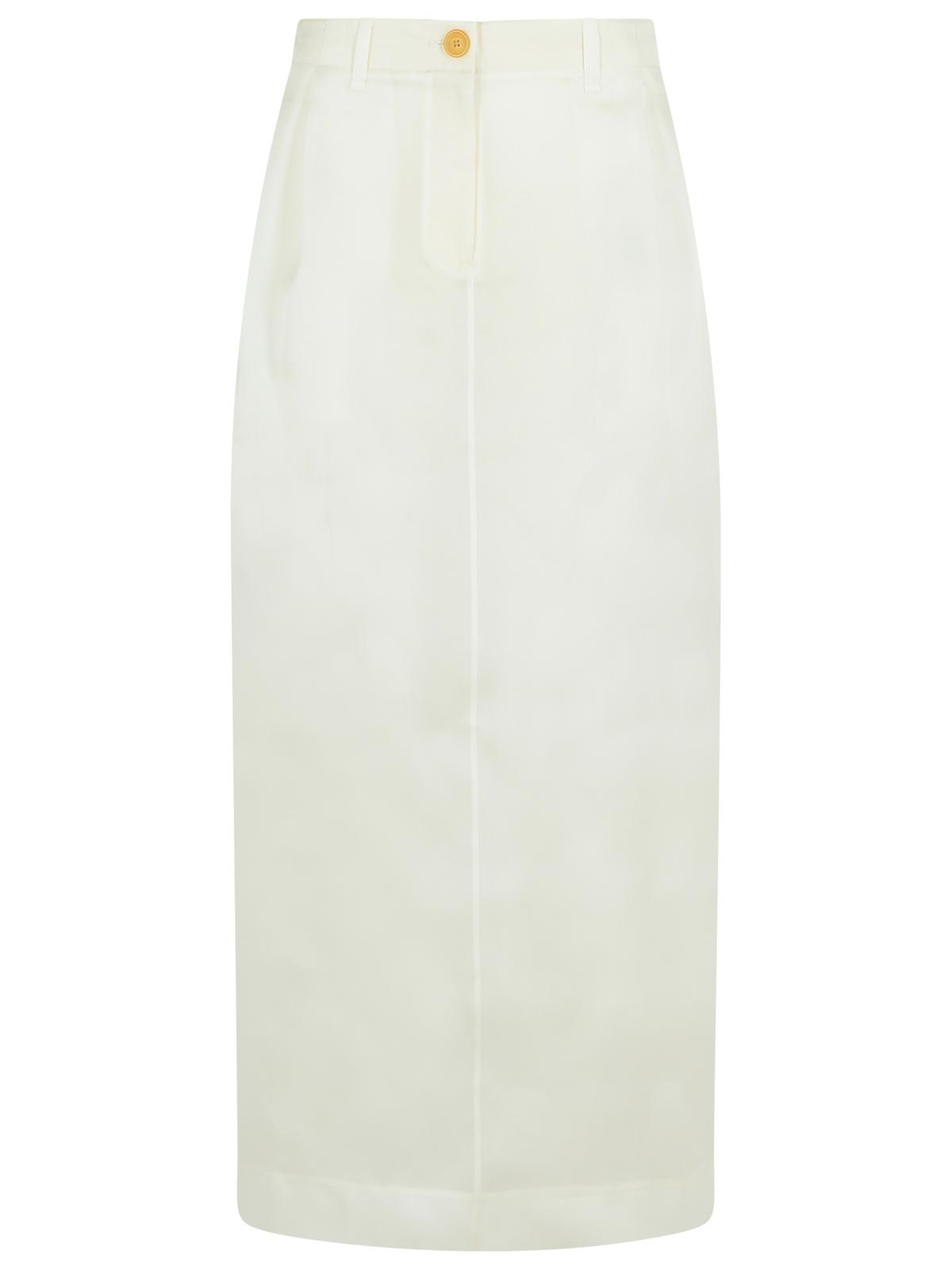 Khaite Khaite 'Lucian'白いシルクスカート - Image 5