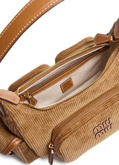 MIU MIU Corduroy bag with multiple pockets - Image 5