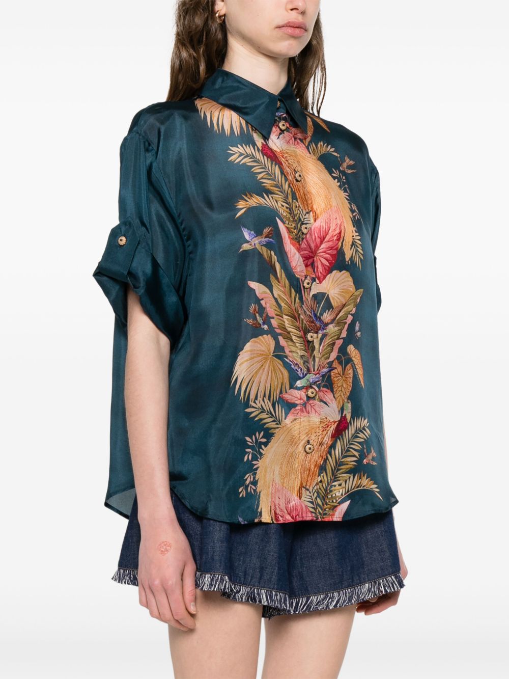 Zimmermann Zimmermann Ascensionプリントシルクシャツ - Image 5