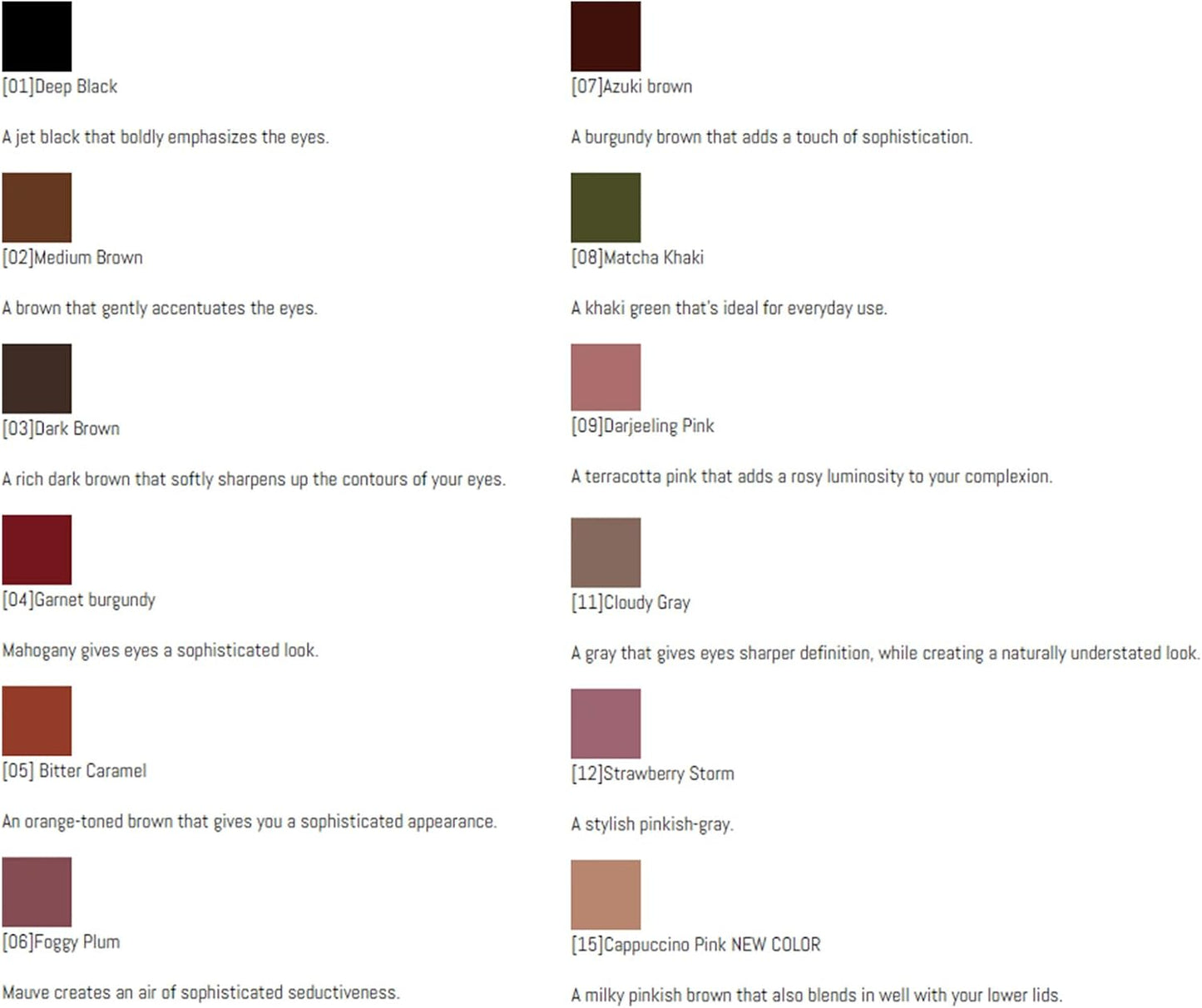 Canmake Gel Creamy Touch Liner 02 Medium Brown, Single Item, 0.003 oz (0.08 g)