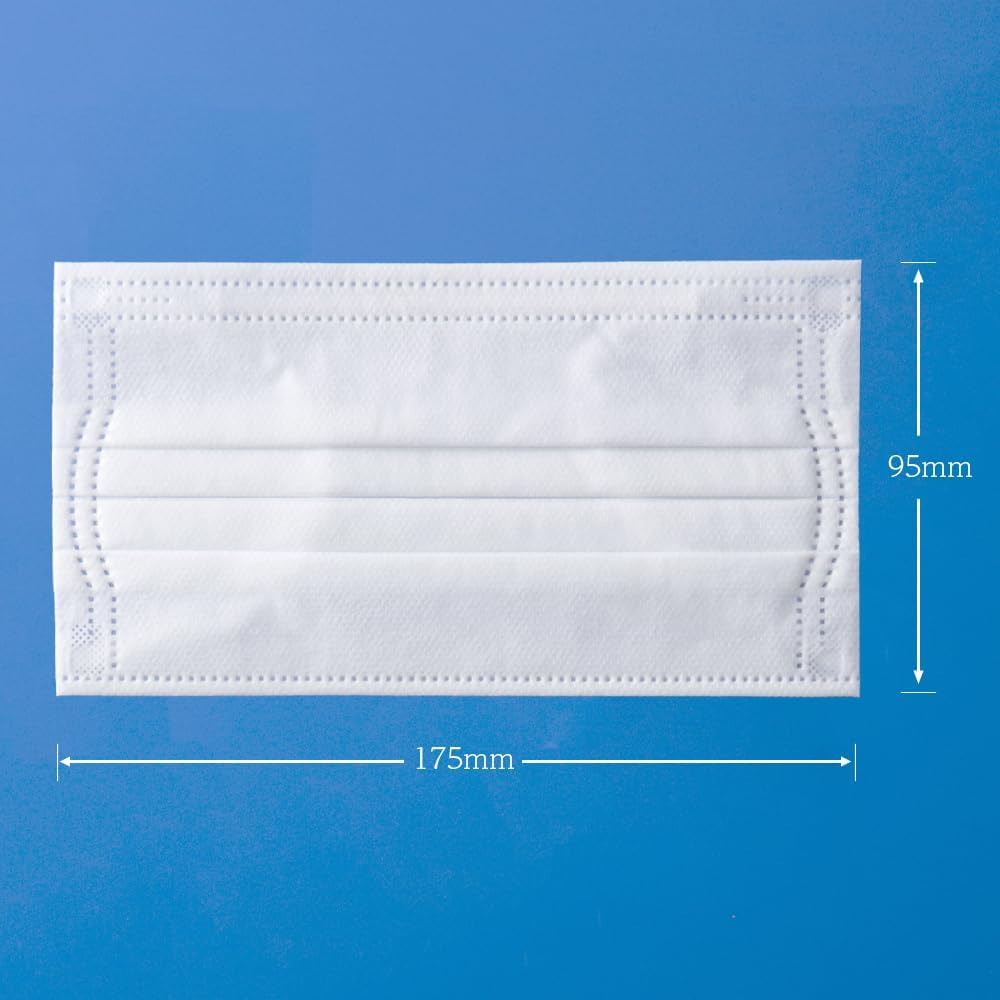 Non-woven Fabric Mask, Made in Japan, 30 Masks, Individually Packaged, 3-Layer Filter for 99% Thorough Cut