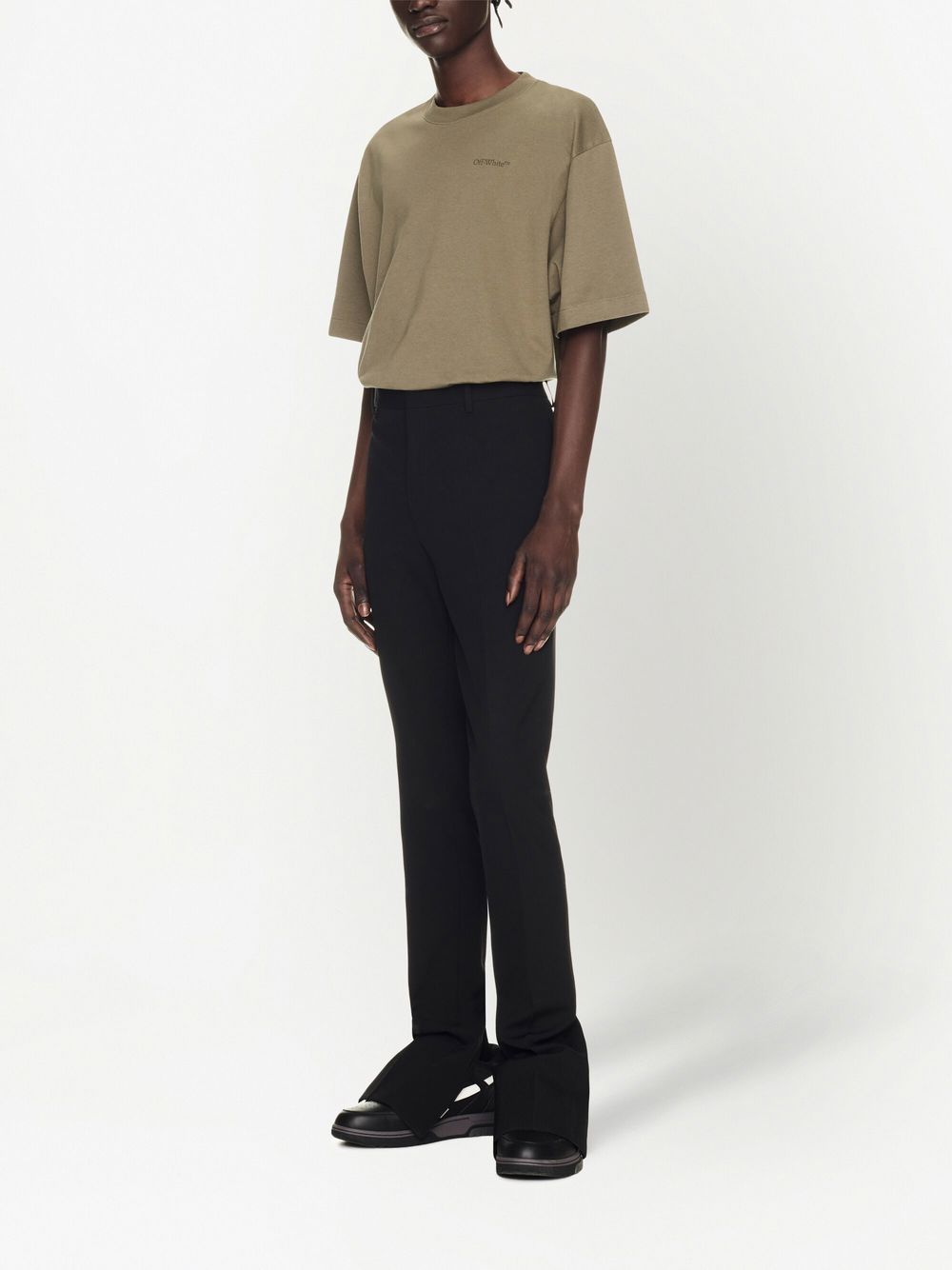 Off Off White Wool Skinny Trousers - Image 5