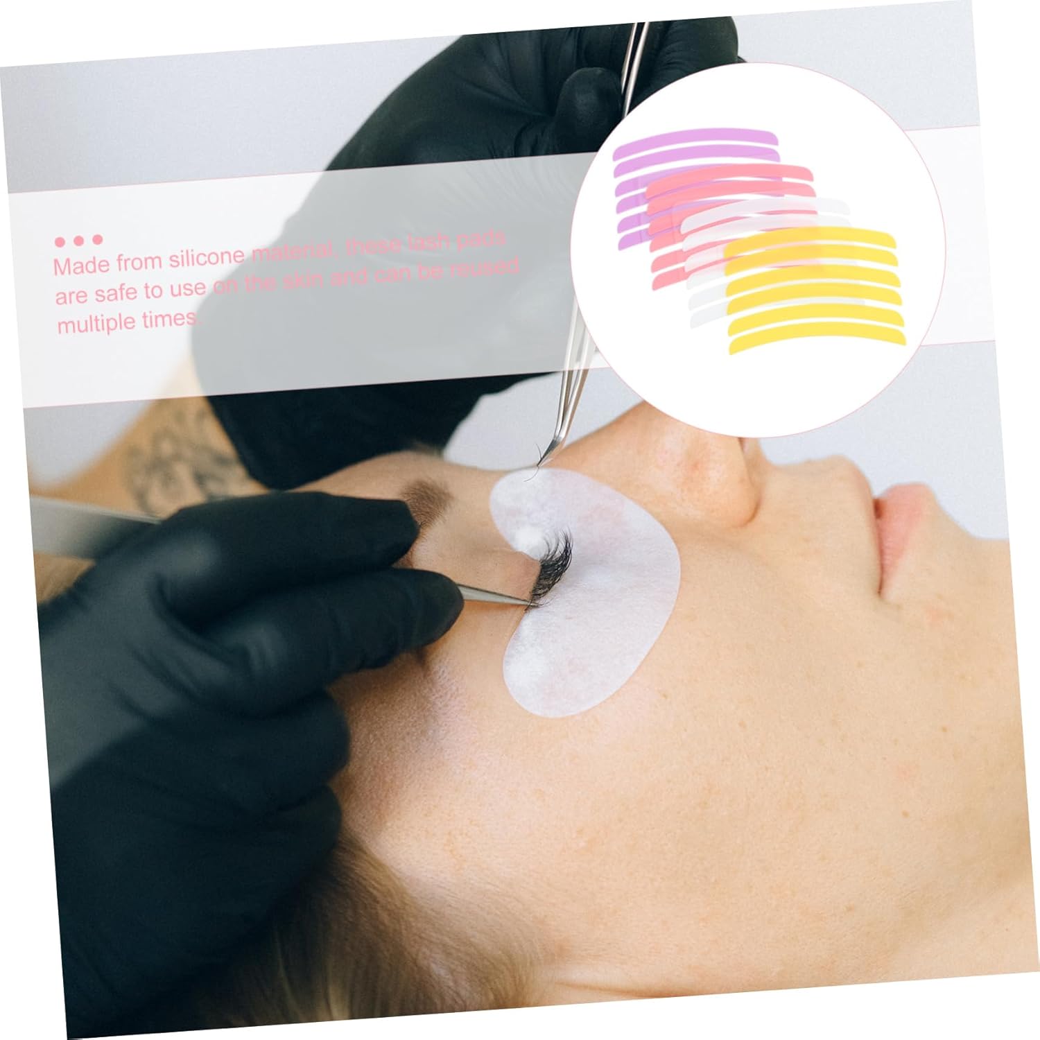 Frcolor 12 Pairs Eyelash Tape eyelash extension eyelashes extension lash lift Lash Lift Ribbon Eyelash Silicone Rod Eyelash Liftins