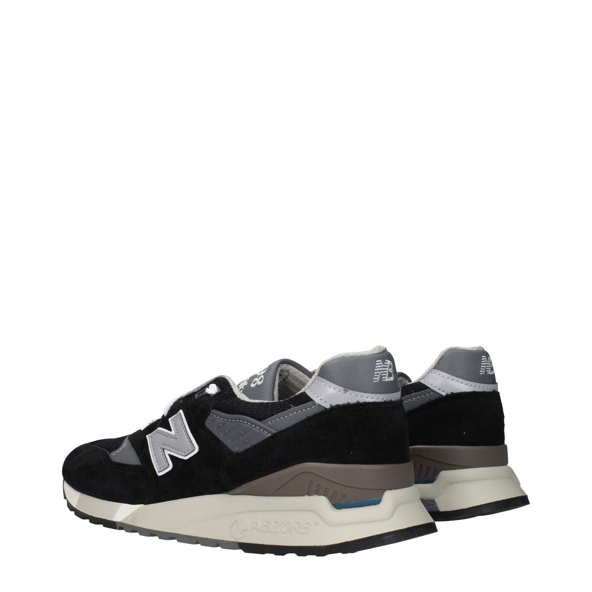 Designer Brand ニューバランス 998 メンズs スエード スニーカー ブラック/セメント - Image 5