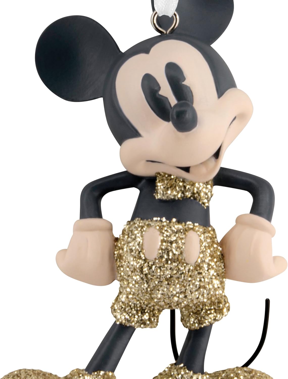 Hallmark Disney - Adorno de Navidad brillante de Mickey Mouse, regalos para fanáticos de Disney