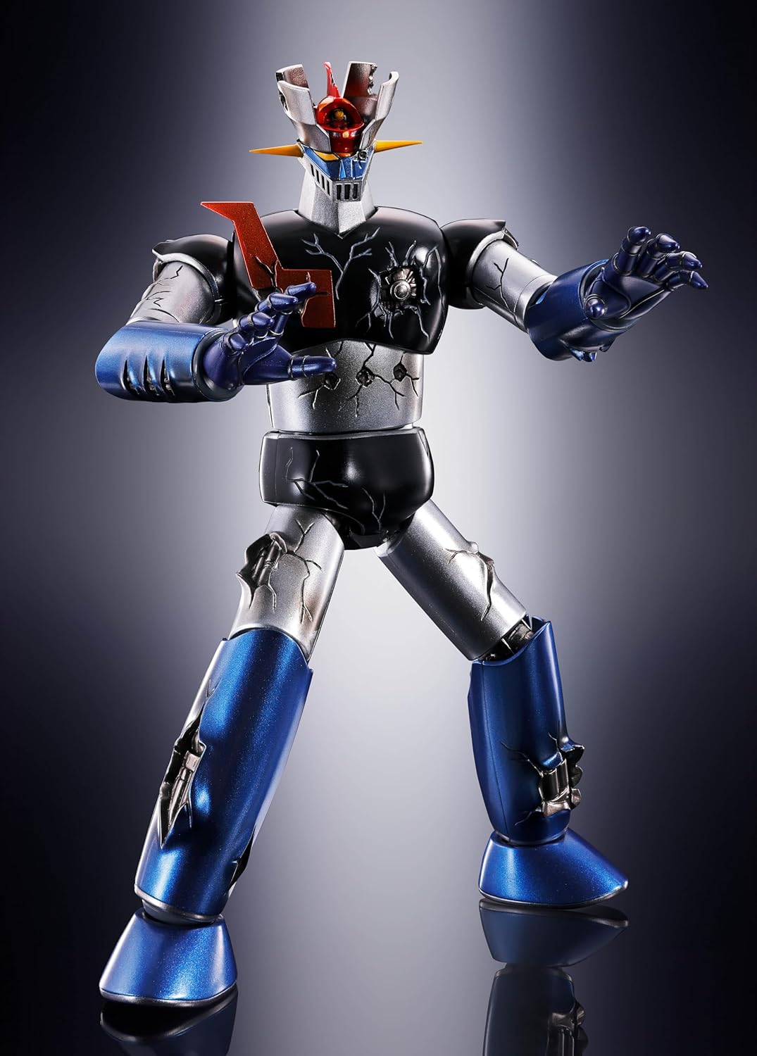 TAMASHII NATIONS Soul of Chogokin GX-105D Mazinger Z Leather Shinka Damaged Version ABS & Die Cast Pre-painted Action Figure BAS61018D