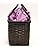 Hasegawa Women's Bamboo Hamper Yukata Basket Bag, Removable Drawstring