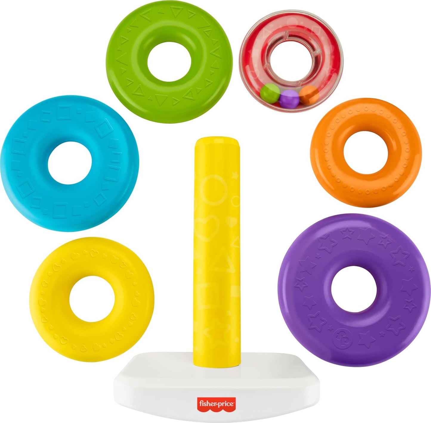 Fisher Price GJW15 Jumbo Yurarin Tower, 1 - 3 Years Old, Baby Toy, Educational Toy