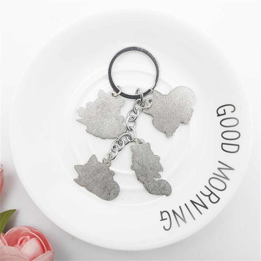 Magical Girl Madoka☆Magica Kyubey Keychain, Cosplay Anime Tool, Lightweight, Small Item, Fashion Accessory, Halloween, Christmas Gift