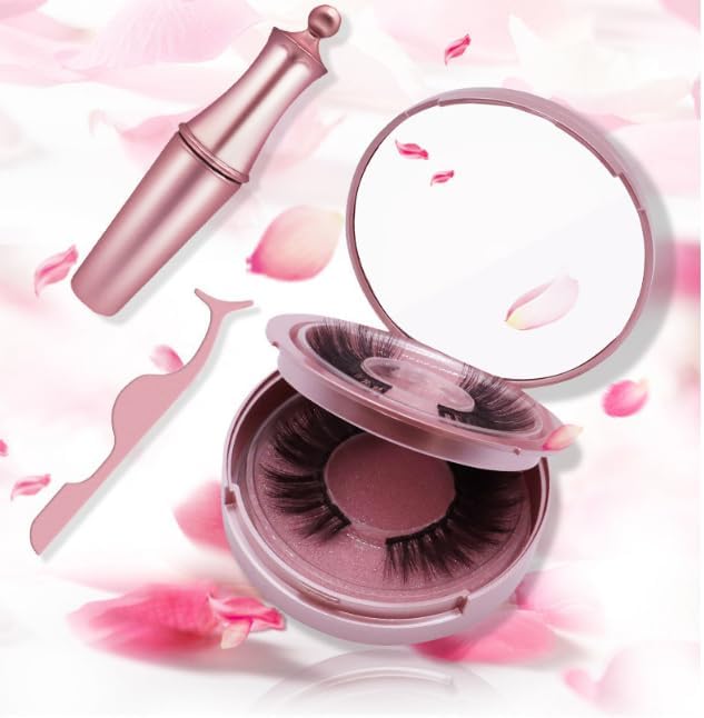 2023 Fake Eyelashes, Glue, Self Adhesive Eyelashes, Natural Eyelashes, Reusable, Non-Glue False Eyelashes, Popular, Handmade, Natural, Waterproof, Thin Makeup, Everyday Use