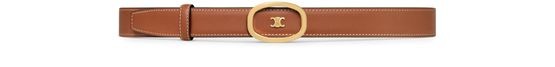 Medium 25mm reversible Celine alix belt in taurillon and natural calfskin - Image 5