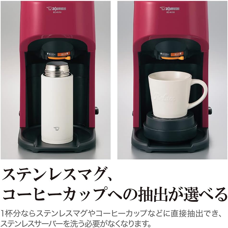 Zojirushi Mahobin 5 Cup Coffee Maker, Red EC-KV50-RA