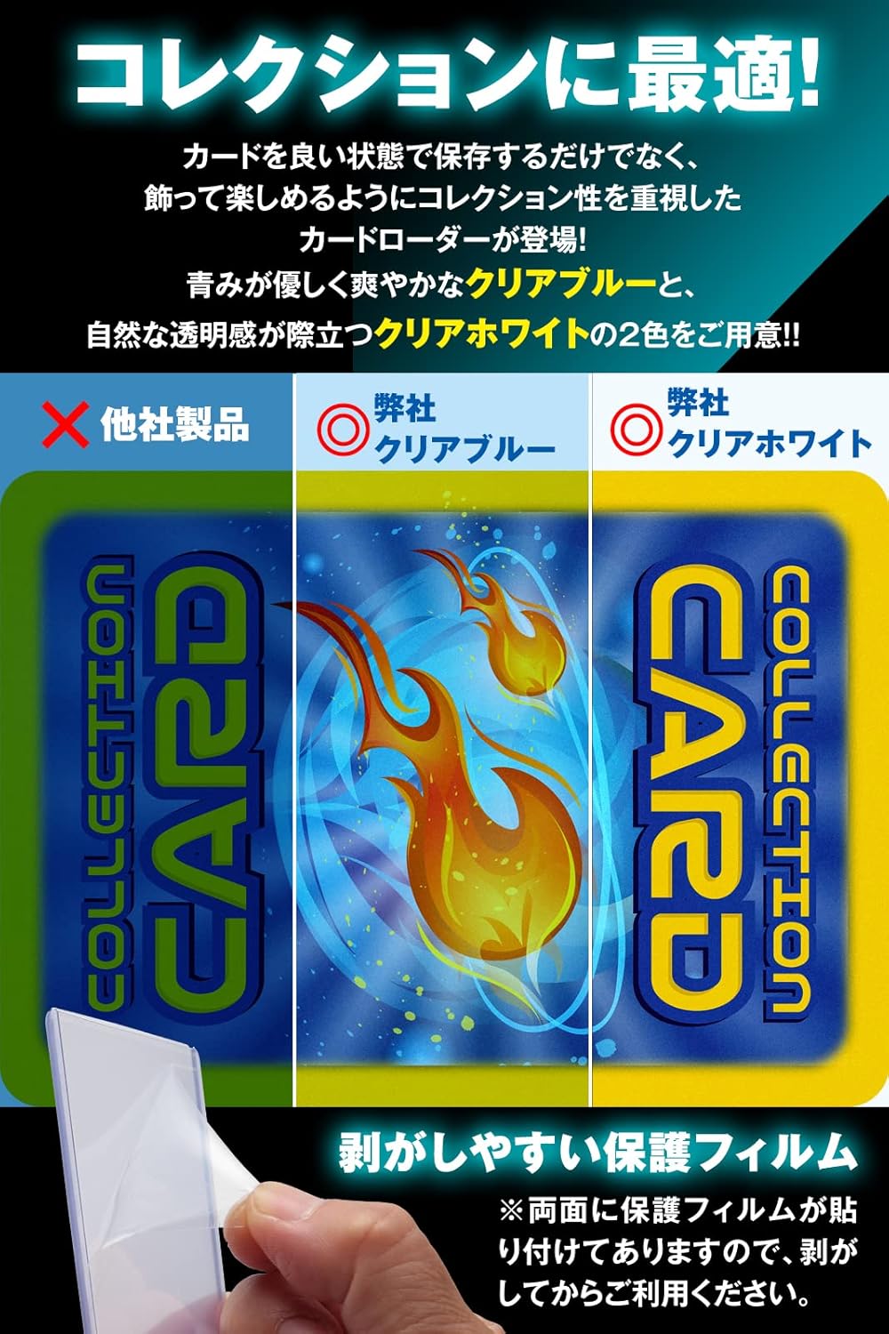 Card Loader, Top Loader, Supervised by Inspection Agencies, Card Sleeve, Poker, Loader, Card Trading Card Sleeve, PVC (PVC) (Clear White, 25 Sheets)