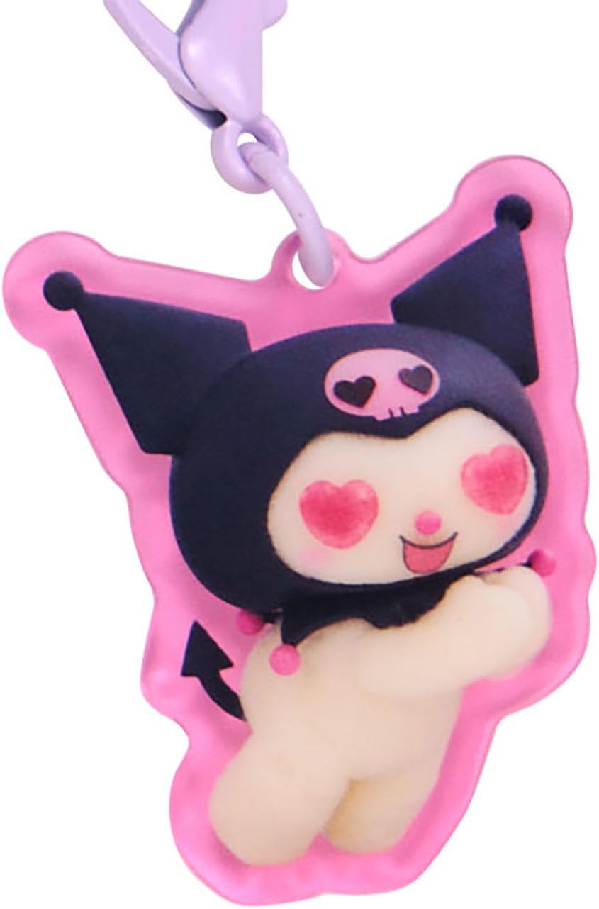 Sanrio Acrylic Keychain (Netflix Original Anime My Melody & Kuromi) Kuromi Acrylic Steel For Ages 3 and Up 883336
