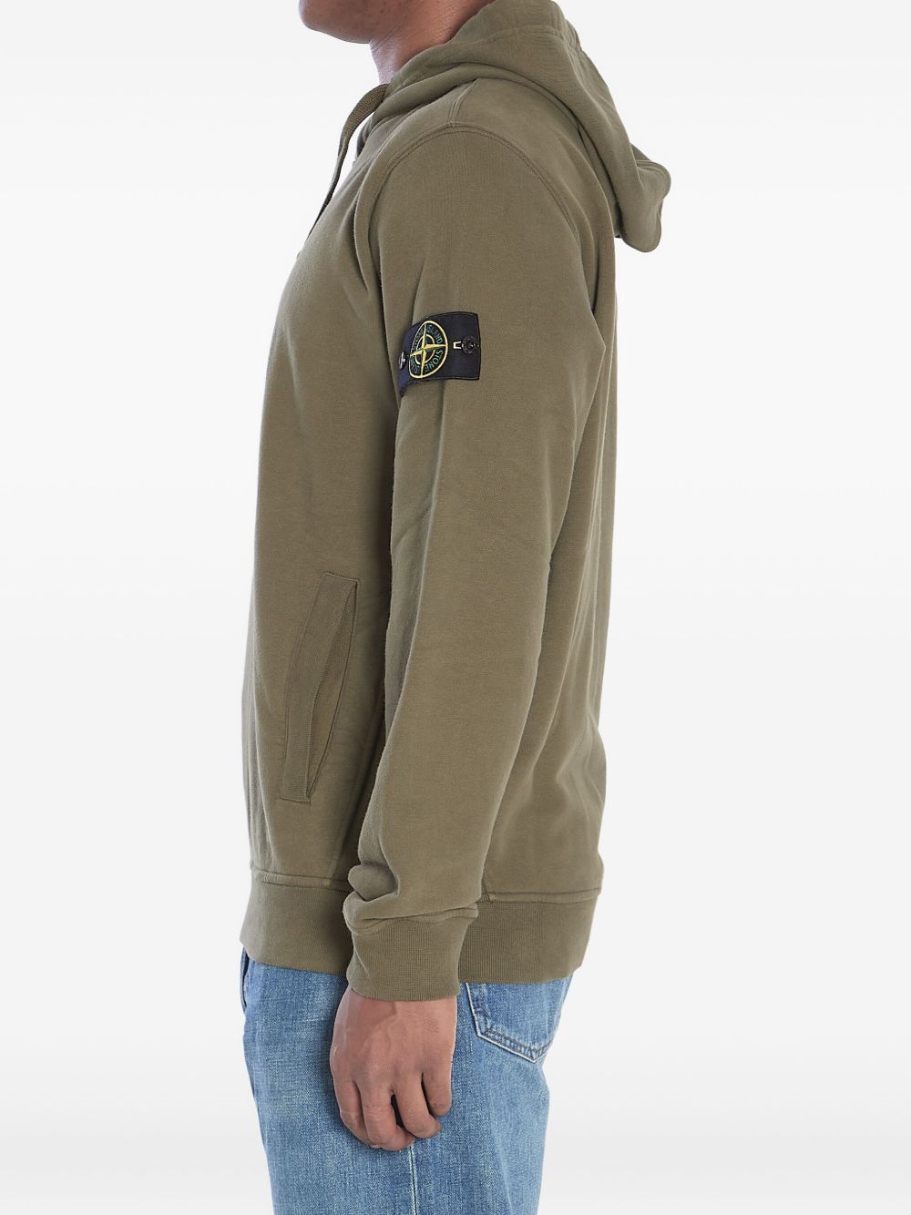 Stone Stone Island Logo Cotton Hoodie - Image 5