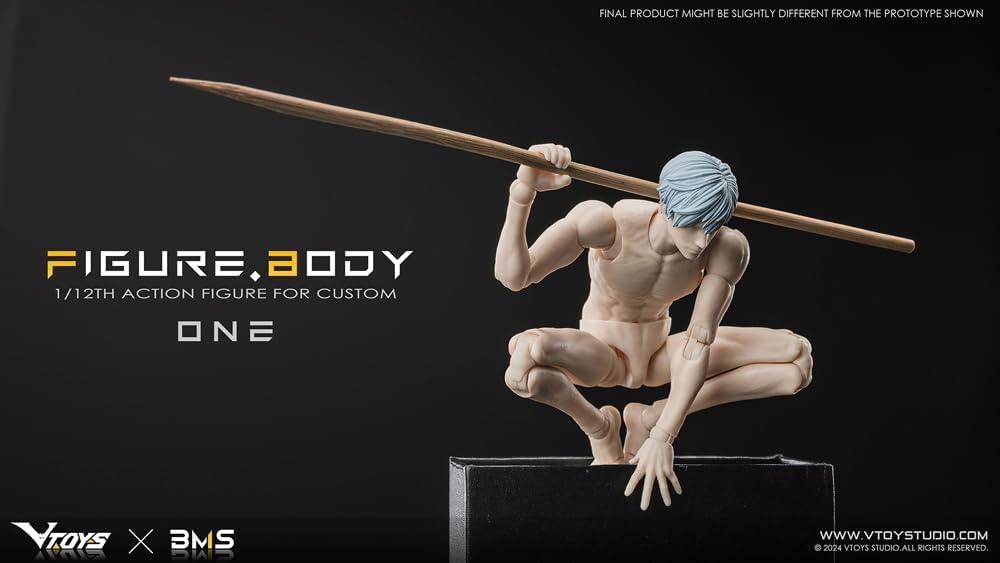 [AC] VTOYS X BMS 1/12 Men's Super Action Figure Body One VB002 White Skin
